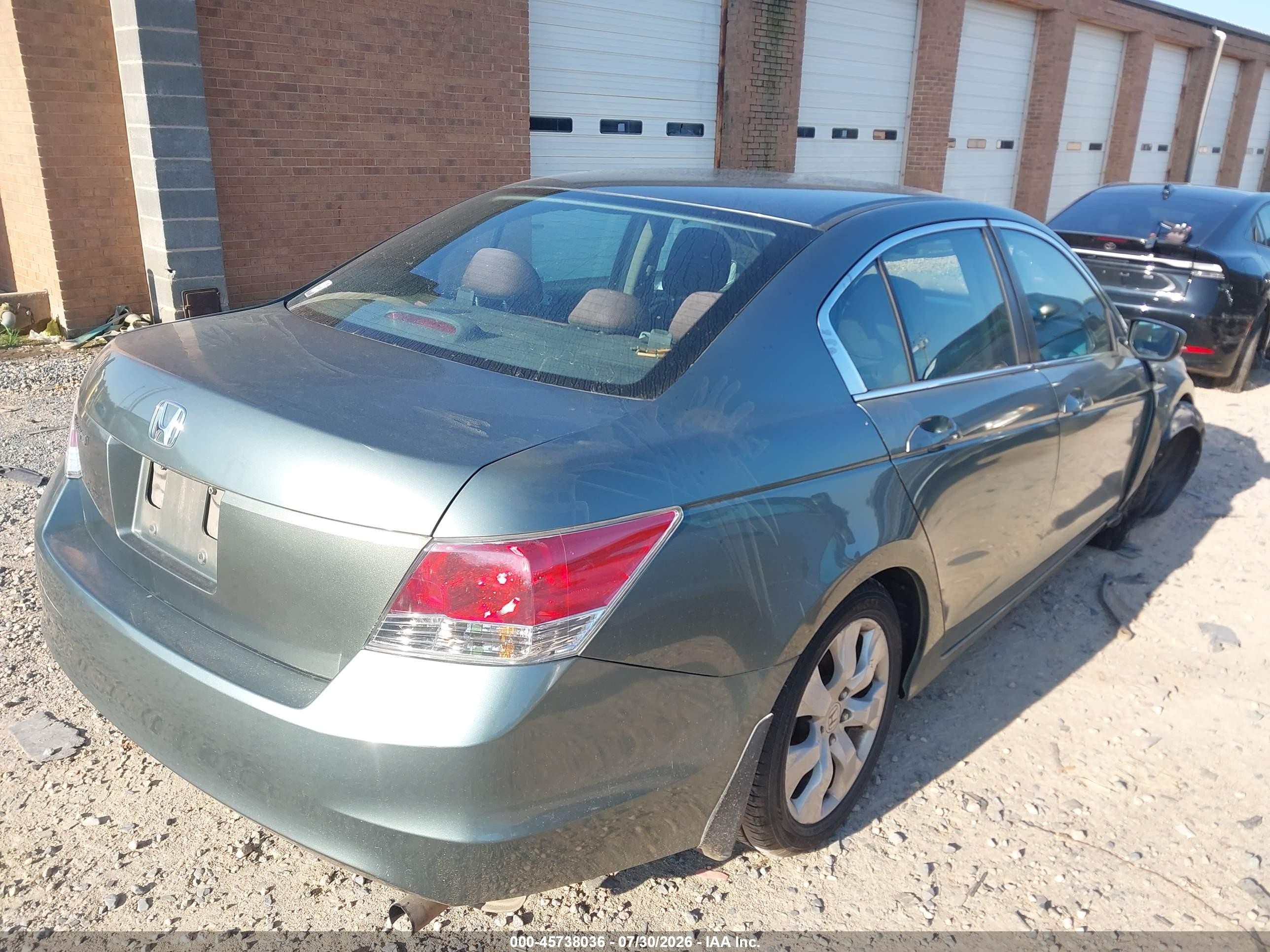 2009 Honda Accord 2.4 Ex Бирюзовый vin: 1HGCP267X9A126061
