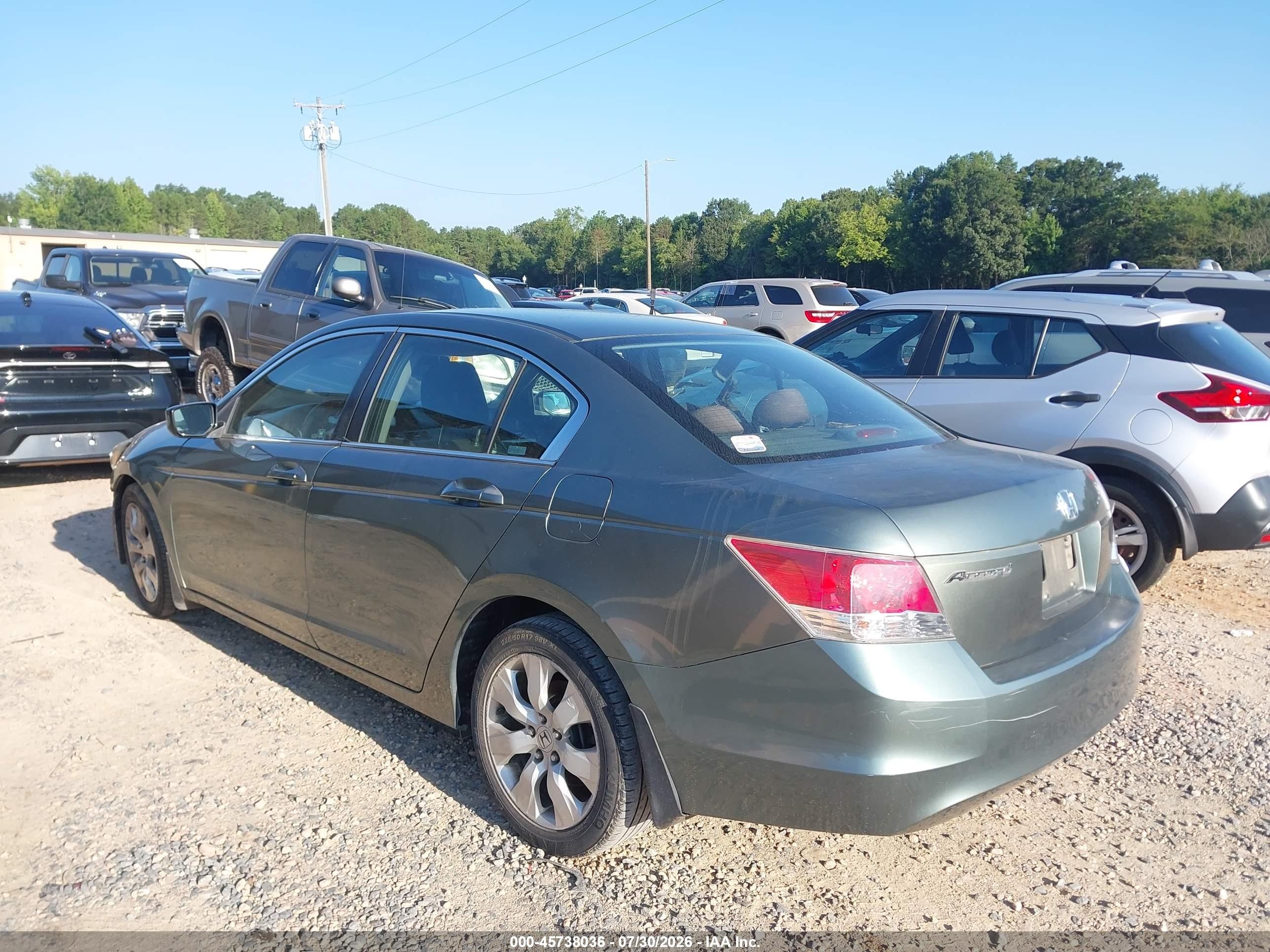 2009 Honda Accord 2.4 Ex Бирюзовый vin: 1HGCP267X9A126061