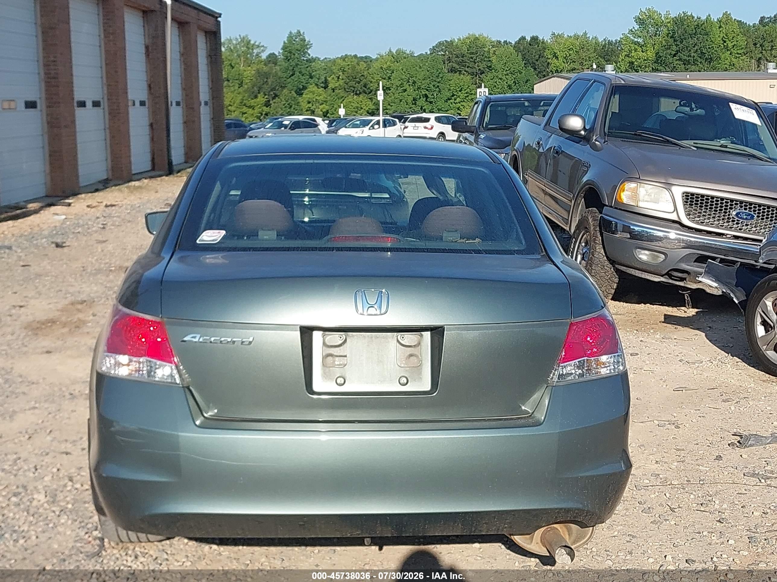 2009 Honda Accord 2.4 Ex Бирюзовый vin: 1HGCP267X9A126061