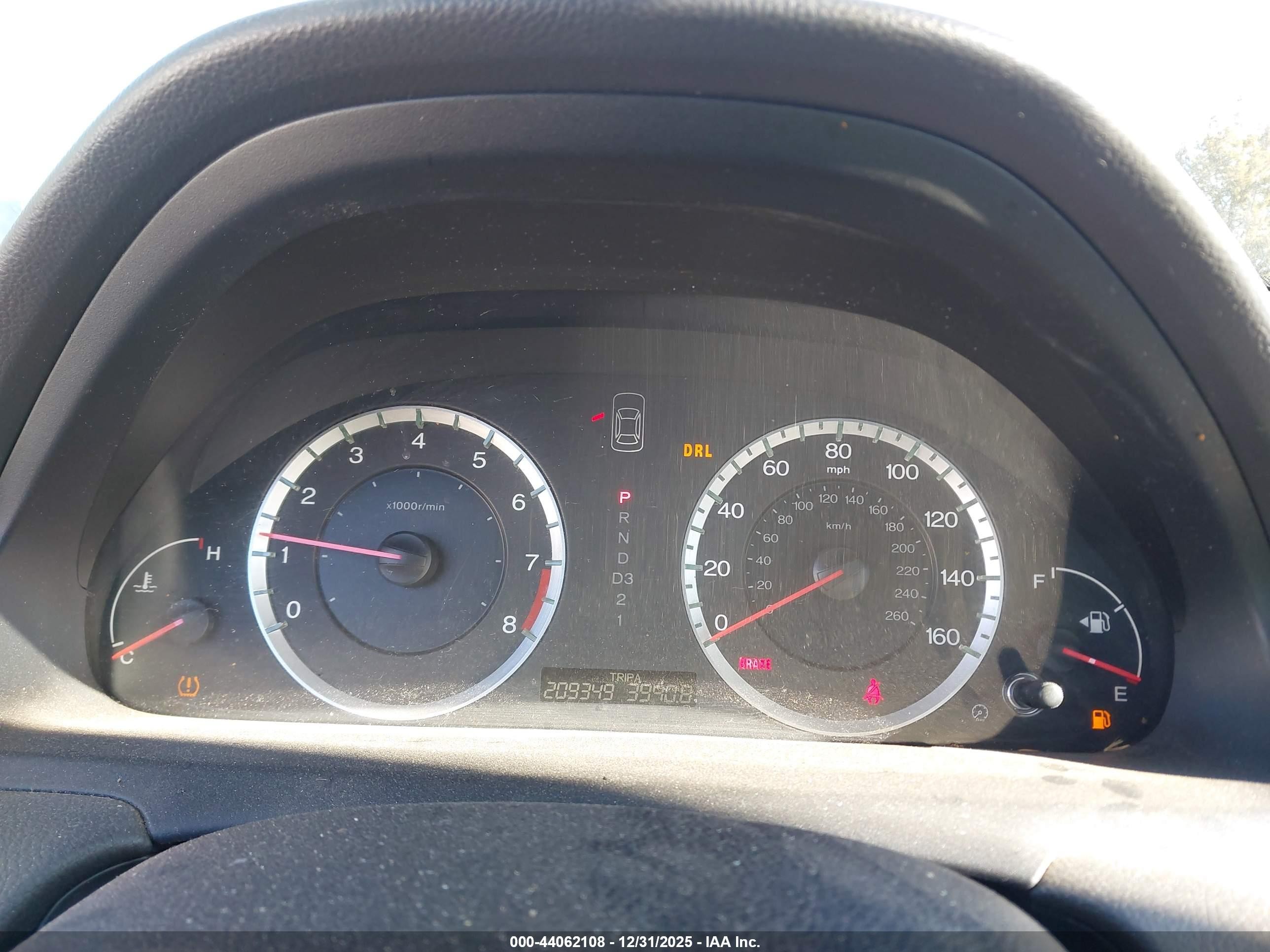 2009 Honda Accord 2.4 Ex Gray vin: 1HGCP267X9A181626