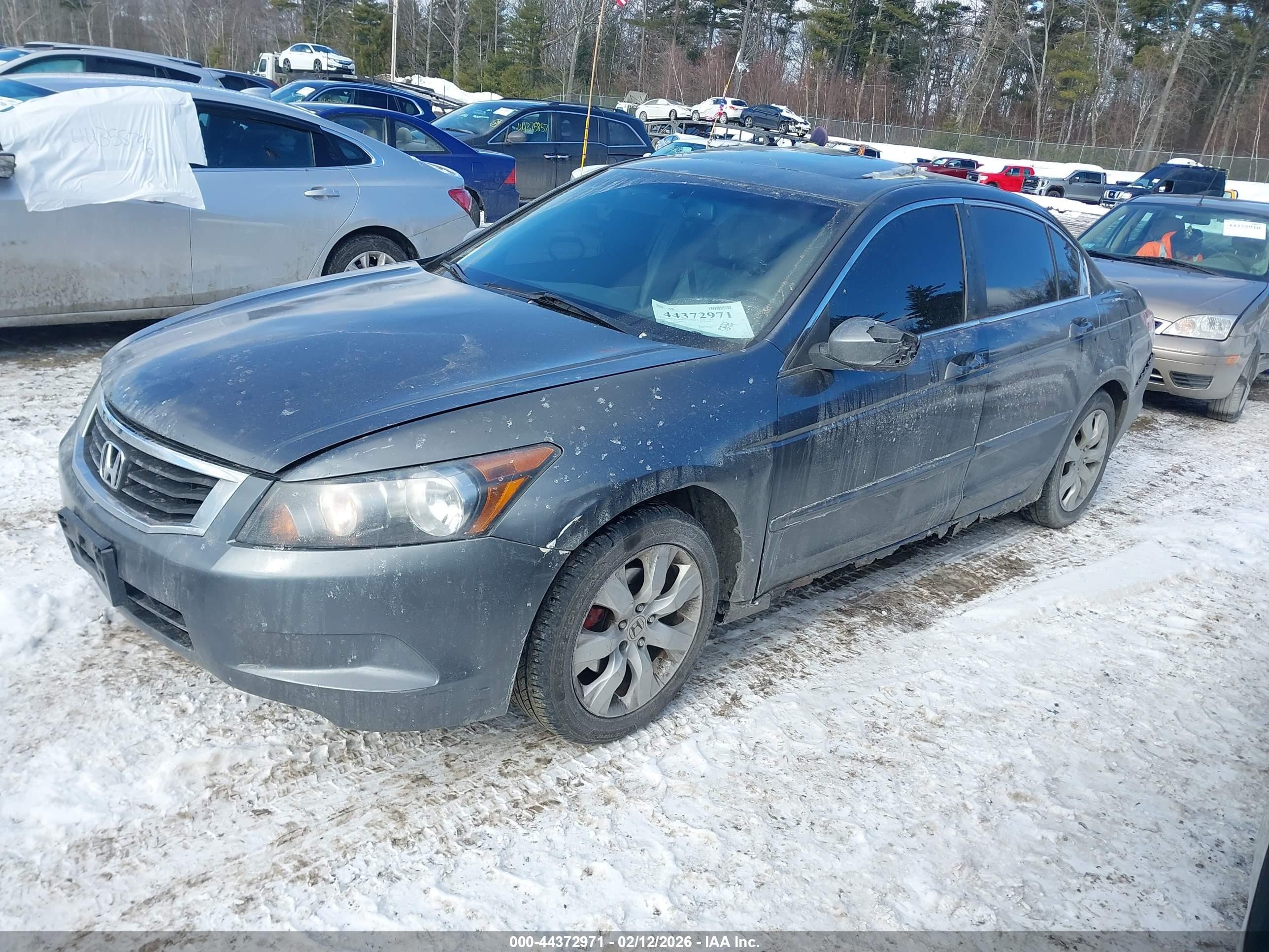 2008 Honda Accord 2.4 Ex-l Gray vin: 1HGCP26808A003876