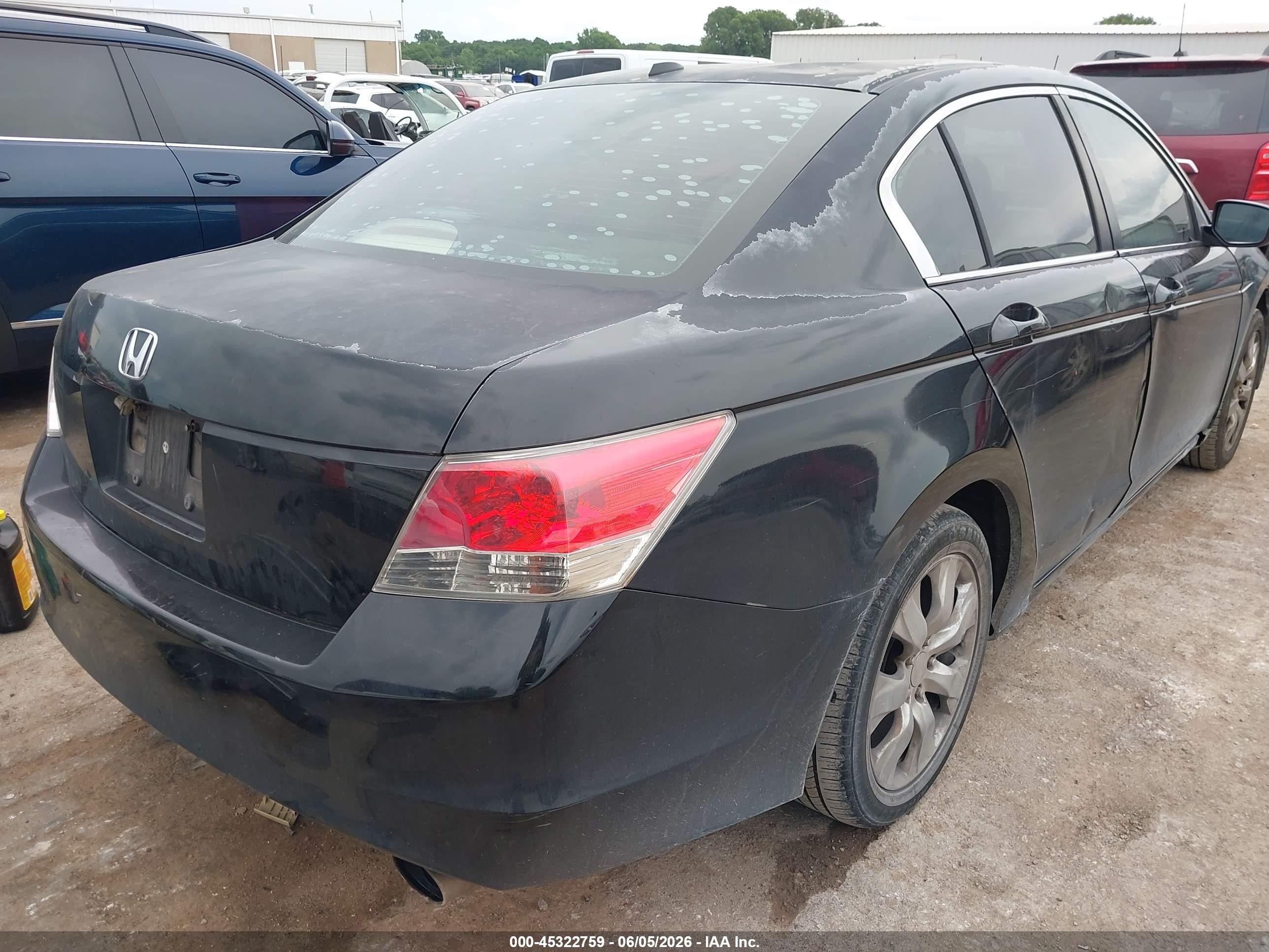 2008 Honda Accord 2.4 Ex-l Black vin: 1HGCP26808A004073