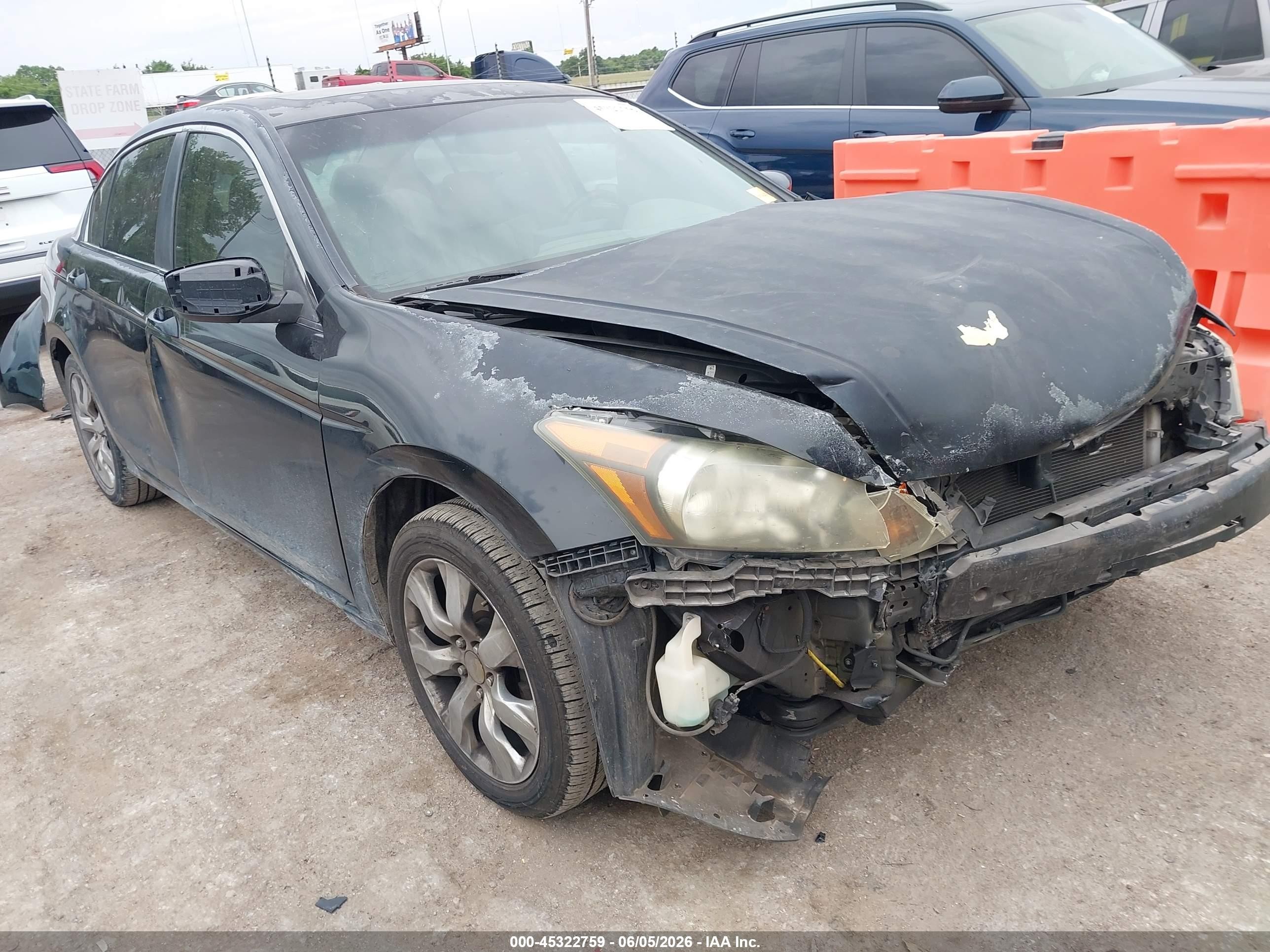2008 Honda Accord 2.4 Ex-l Black vin: 1HGCP26808A004073