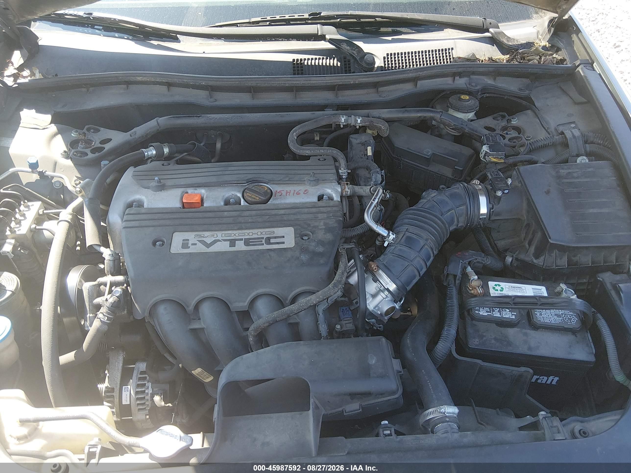2008 Honda Accord 2.4 Ex-l Silver vin: 1HGCP26808A005353