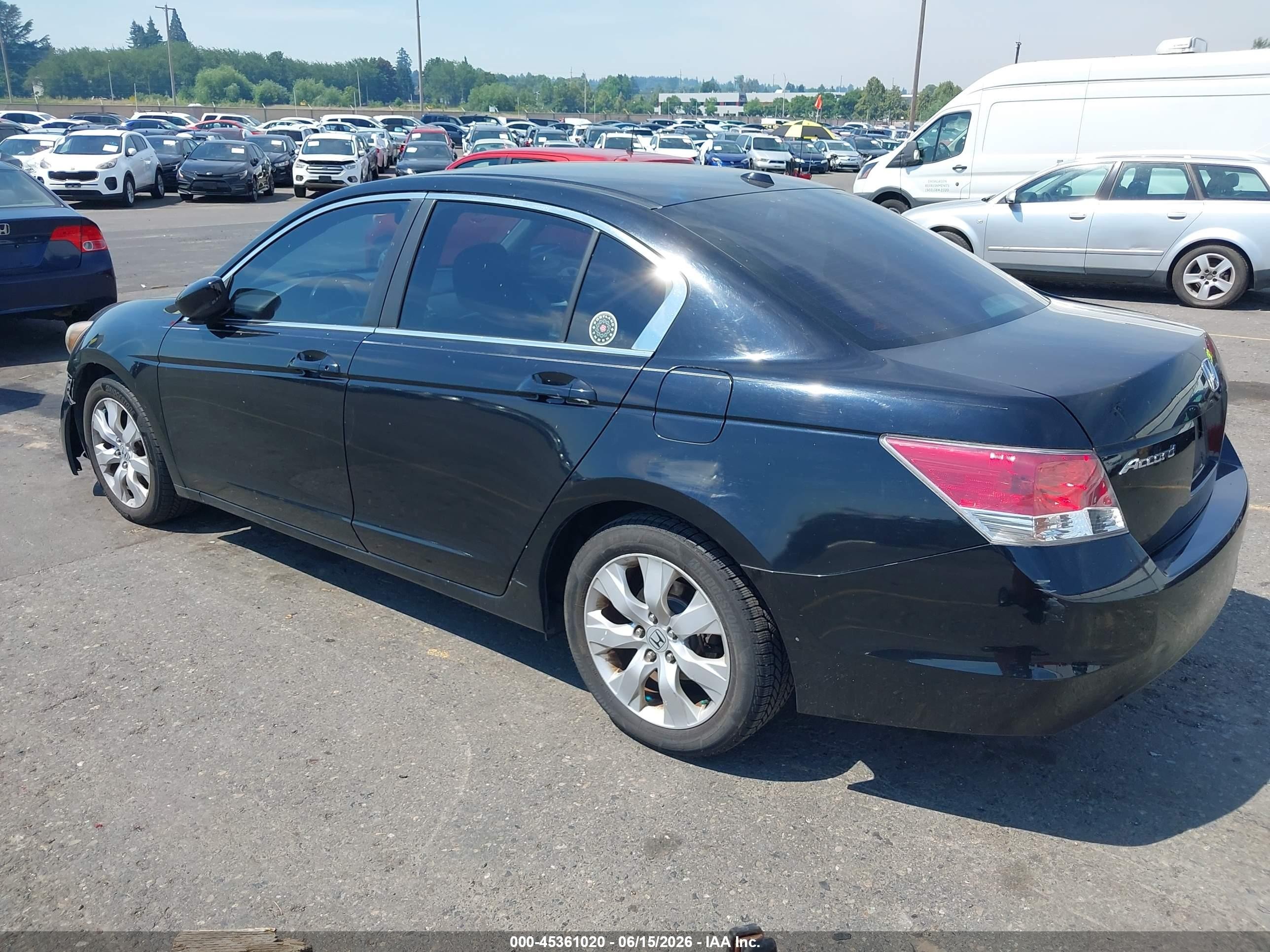 2008 Honda Accord 2.4 Ex-l Black vin: 1HGCP26808A009094