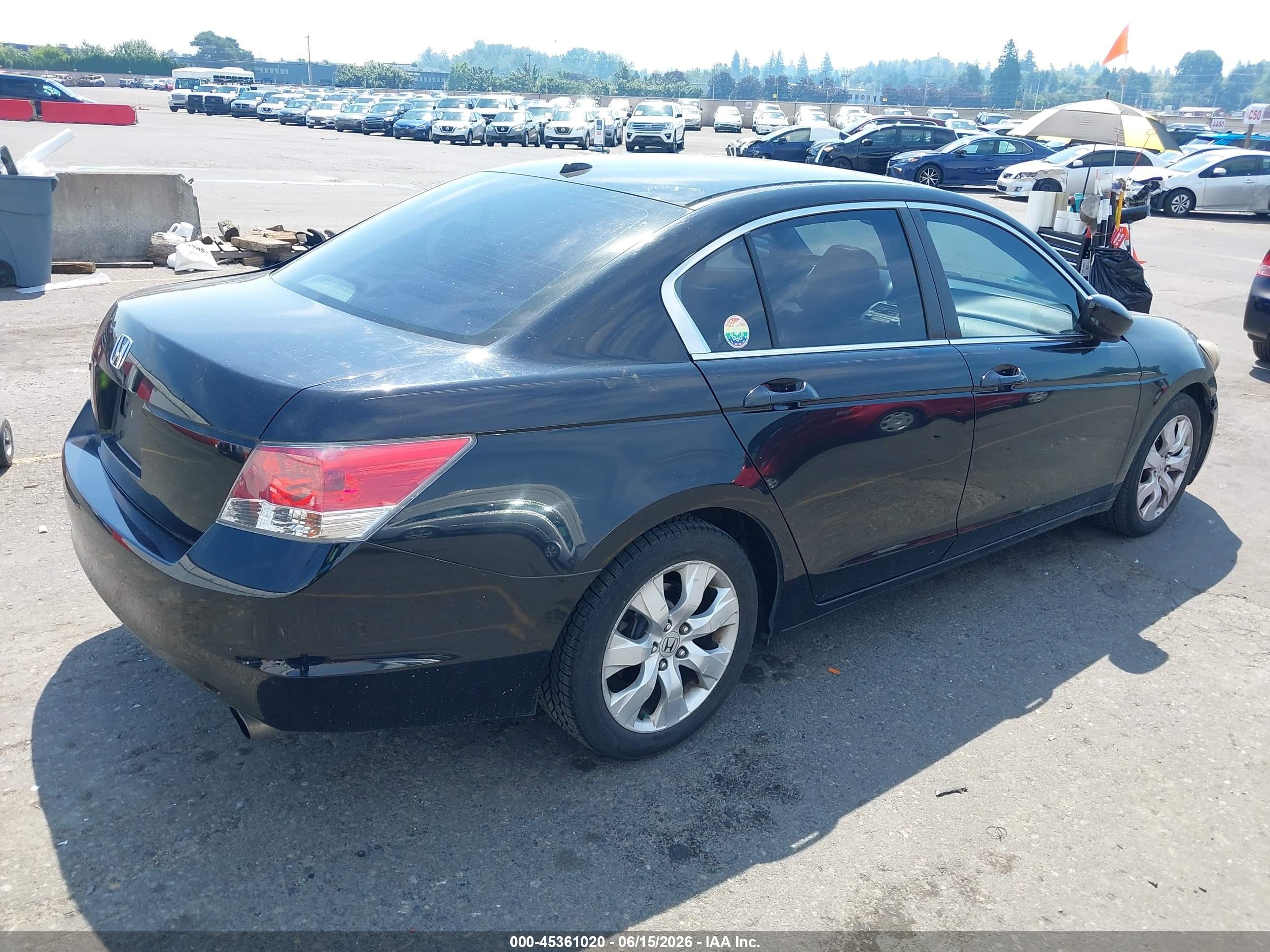 2008 Honda Accord 2.4 Ex-l Black vin: 1HGCP26808A009094