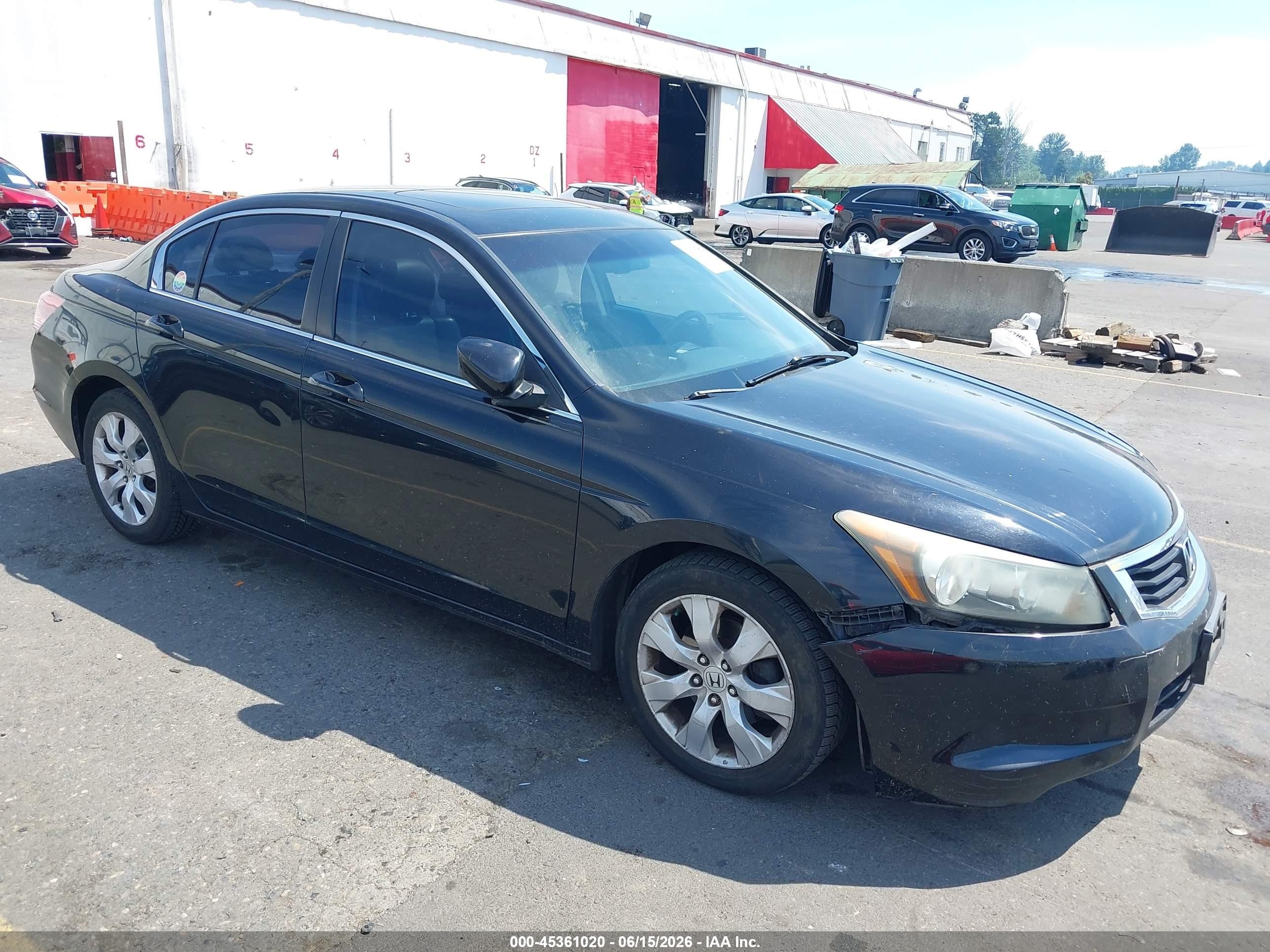 2008 Honda Accord 2.4 Ex-l Black vin: 1HGCP26808A009094