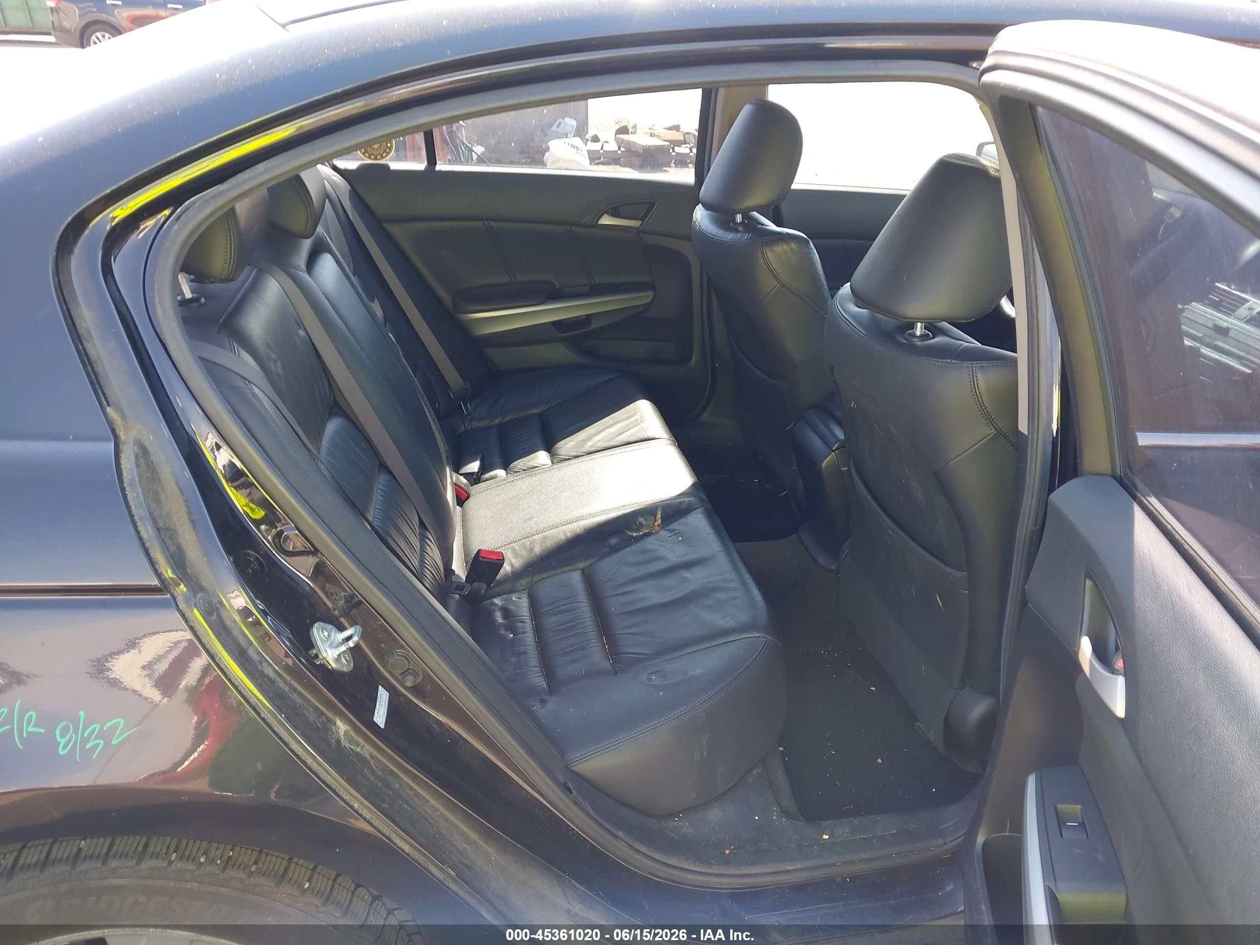 2008 Honda Accord 2.4 Ex-l Black vin: 1HGCP26808A009094