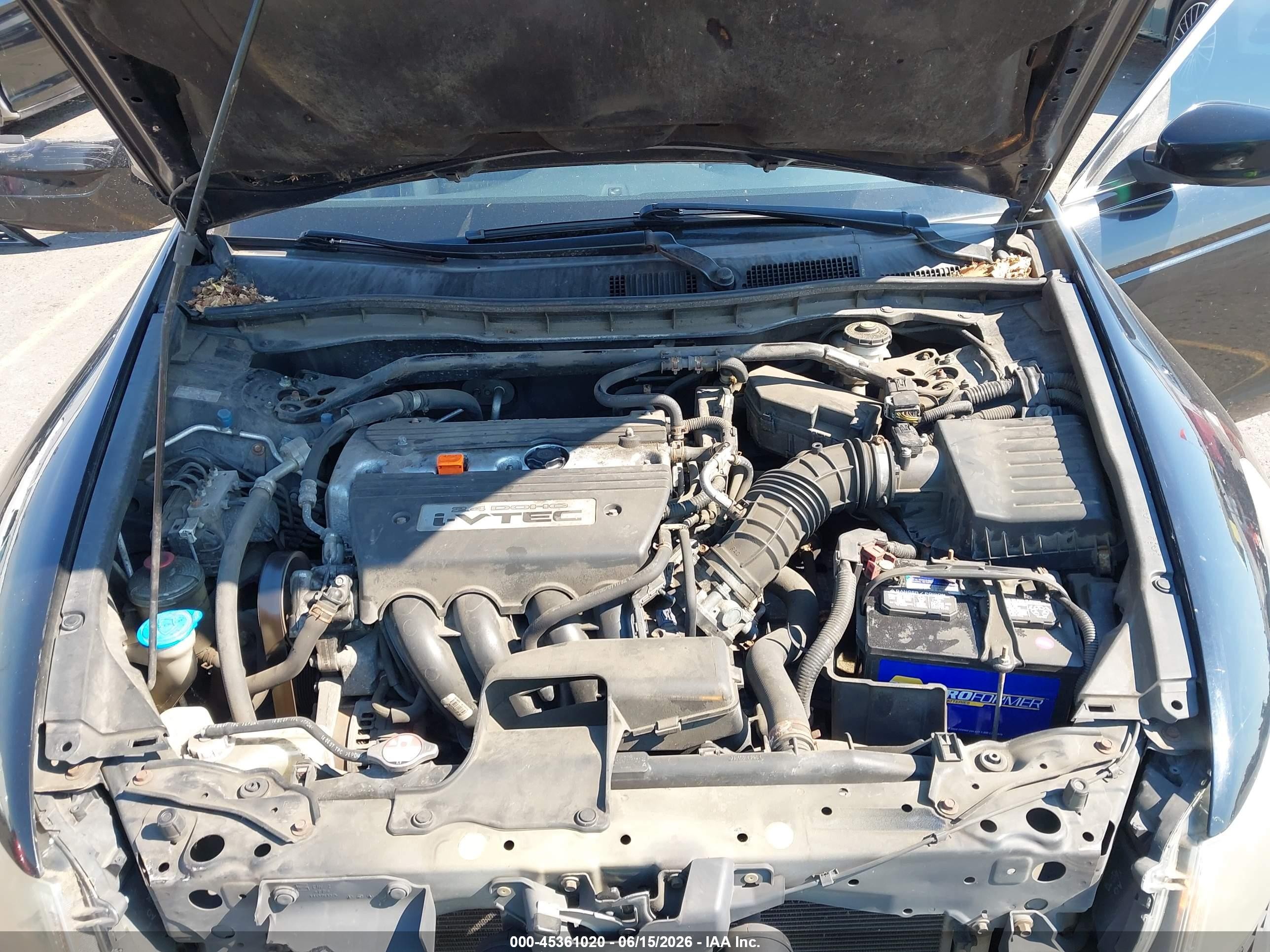 2008 Honda Accord 2.4 Ex-l Black vin: 1HGCP26808A009094
