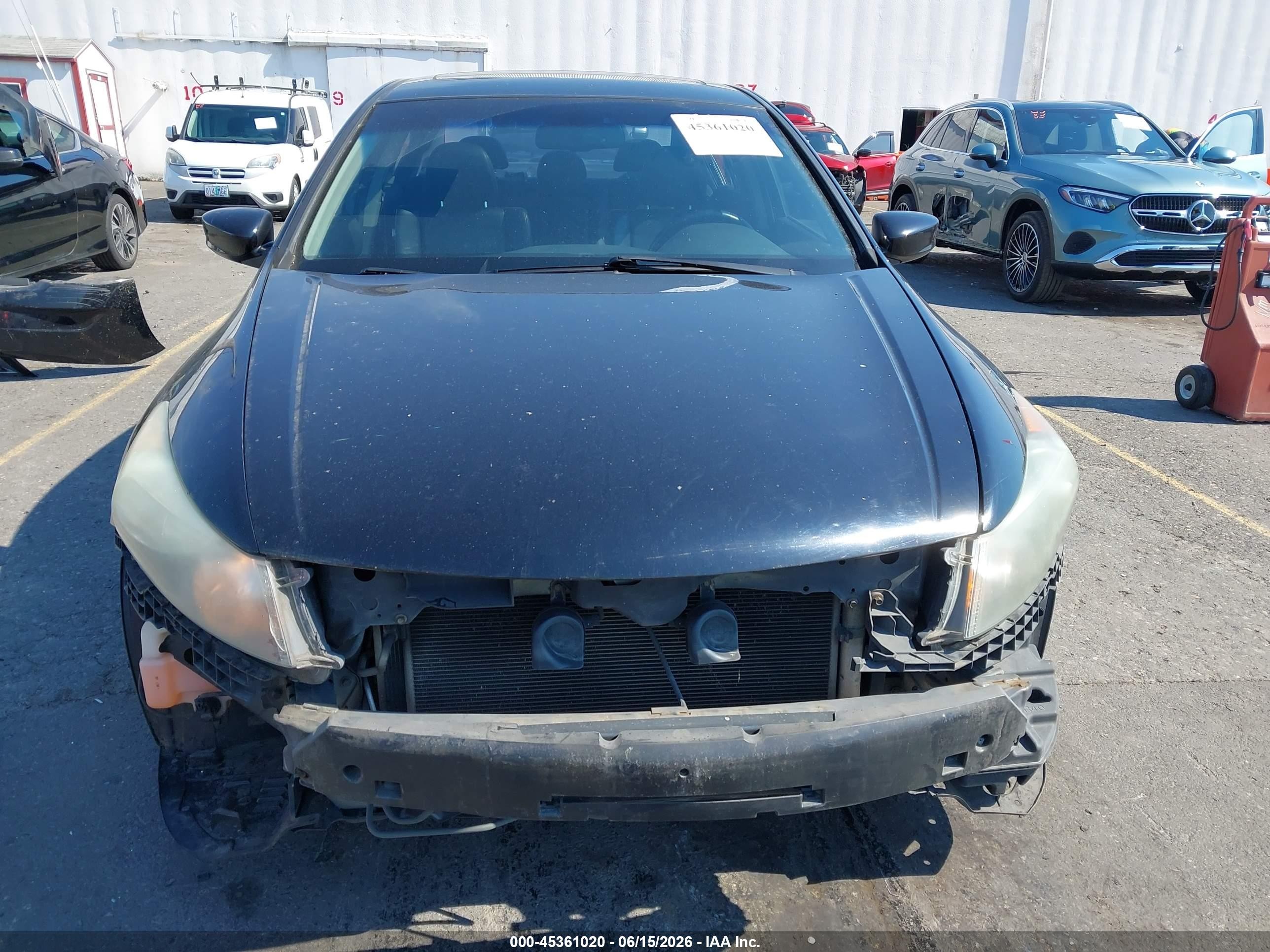 2008 Honda Accord 2.4 Ex-l Black vin: 1HGCP26808A009094
