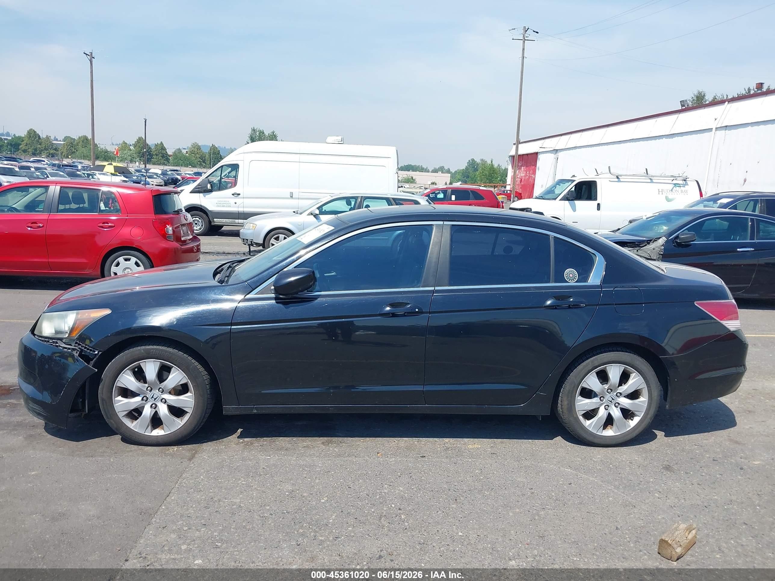 2008 Honda Accord 2.4 Ex-l Black vin: 1HGCP26808A009094