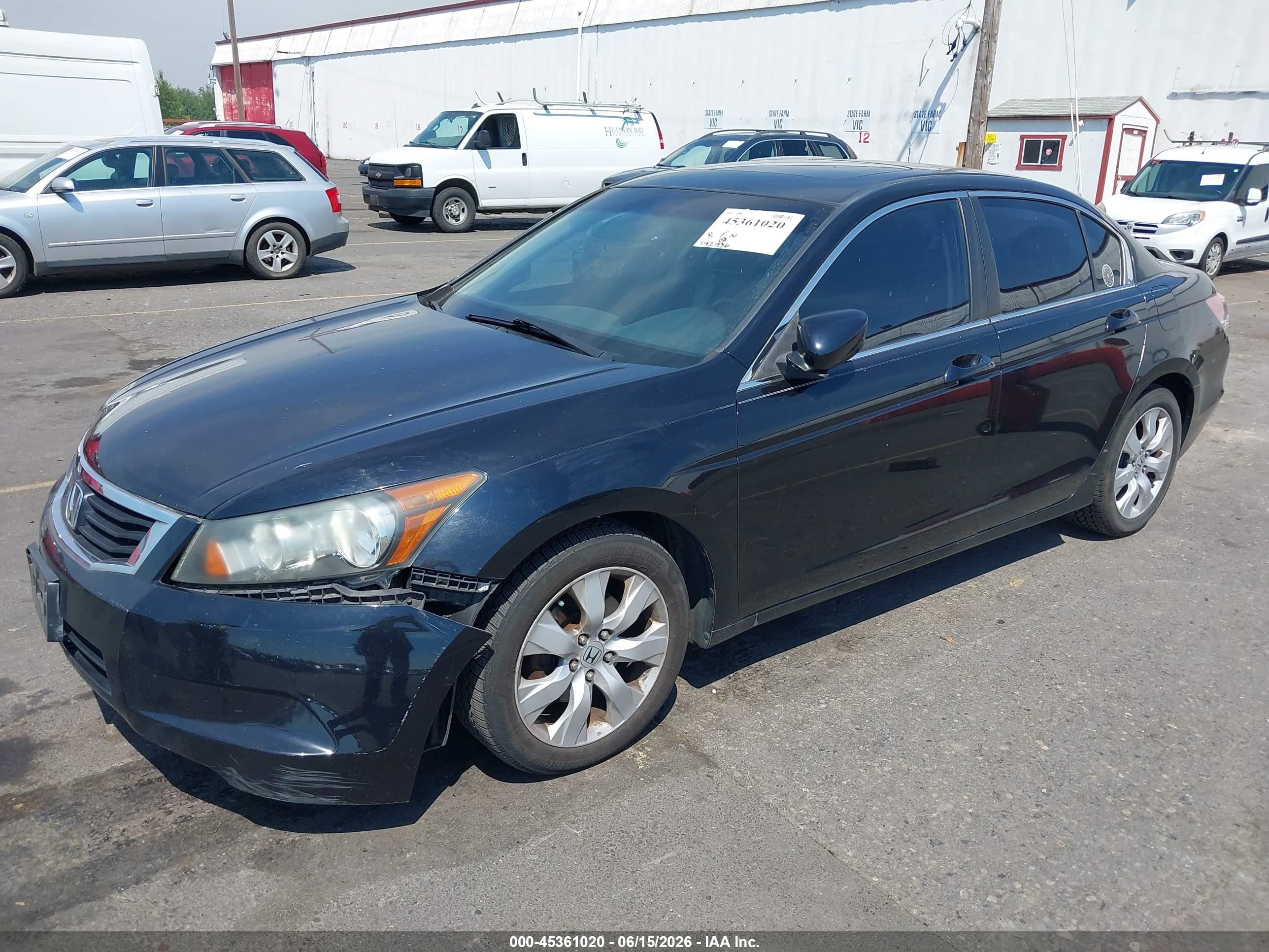2008 Honda Accord 2.4 Ex-l Black vin: 1HGCP26808A009094