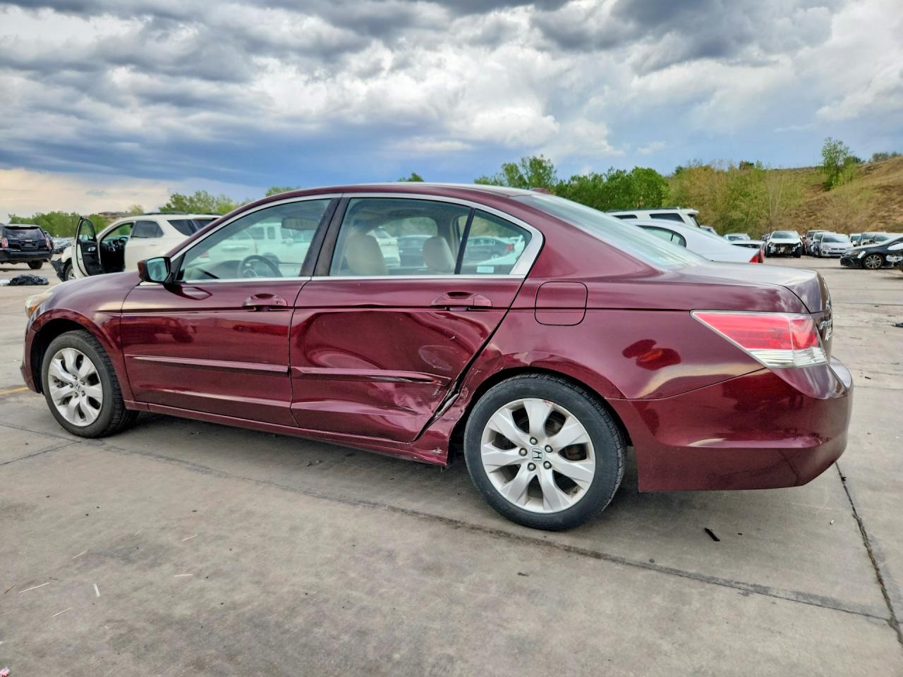 2008 Honda Accord Exl Maroon vin: 1HGCP26808A024288