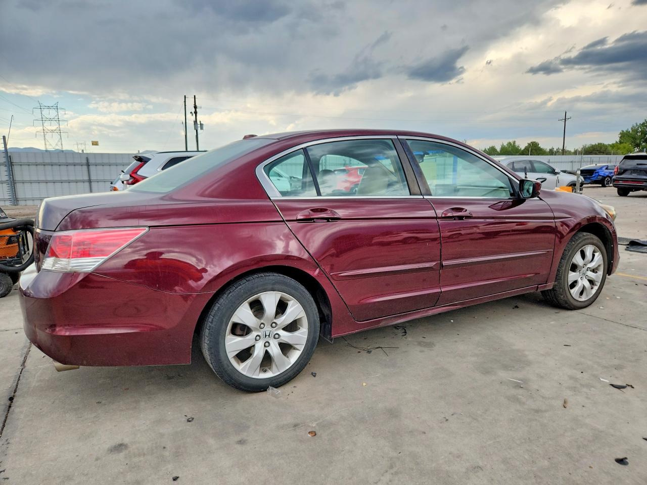 2008 Honda Accord Exl Maroon vin: 1HGCP26808A024288