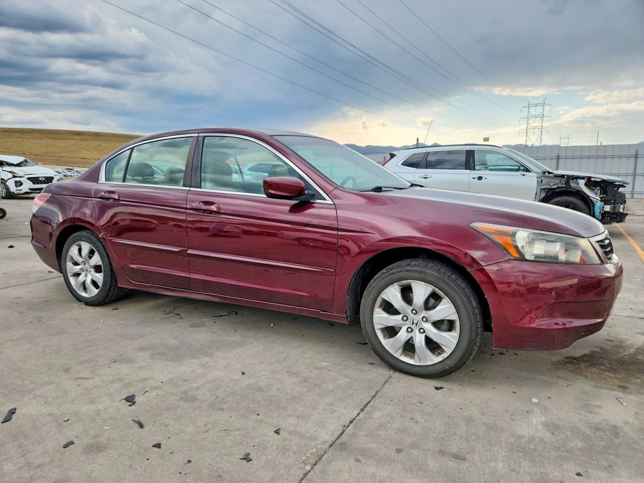 2008 Honda Accord Exl Maroon vin: 1HGCP26808A024288