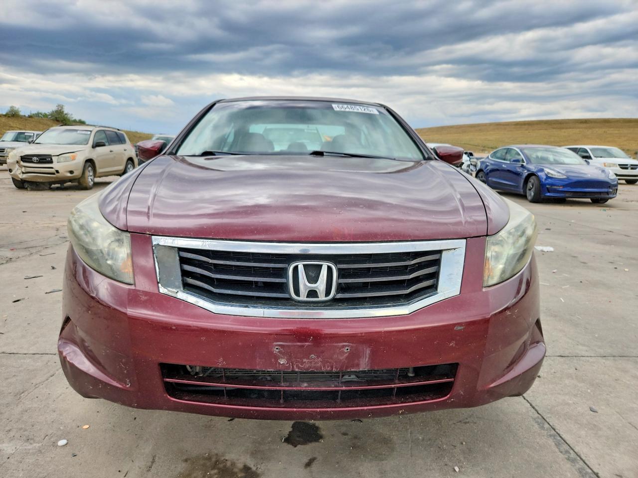 2008 Honda Accord Exl Maroon vin: 1HGCP26808A024288