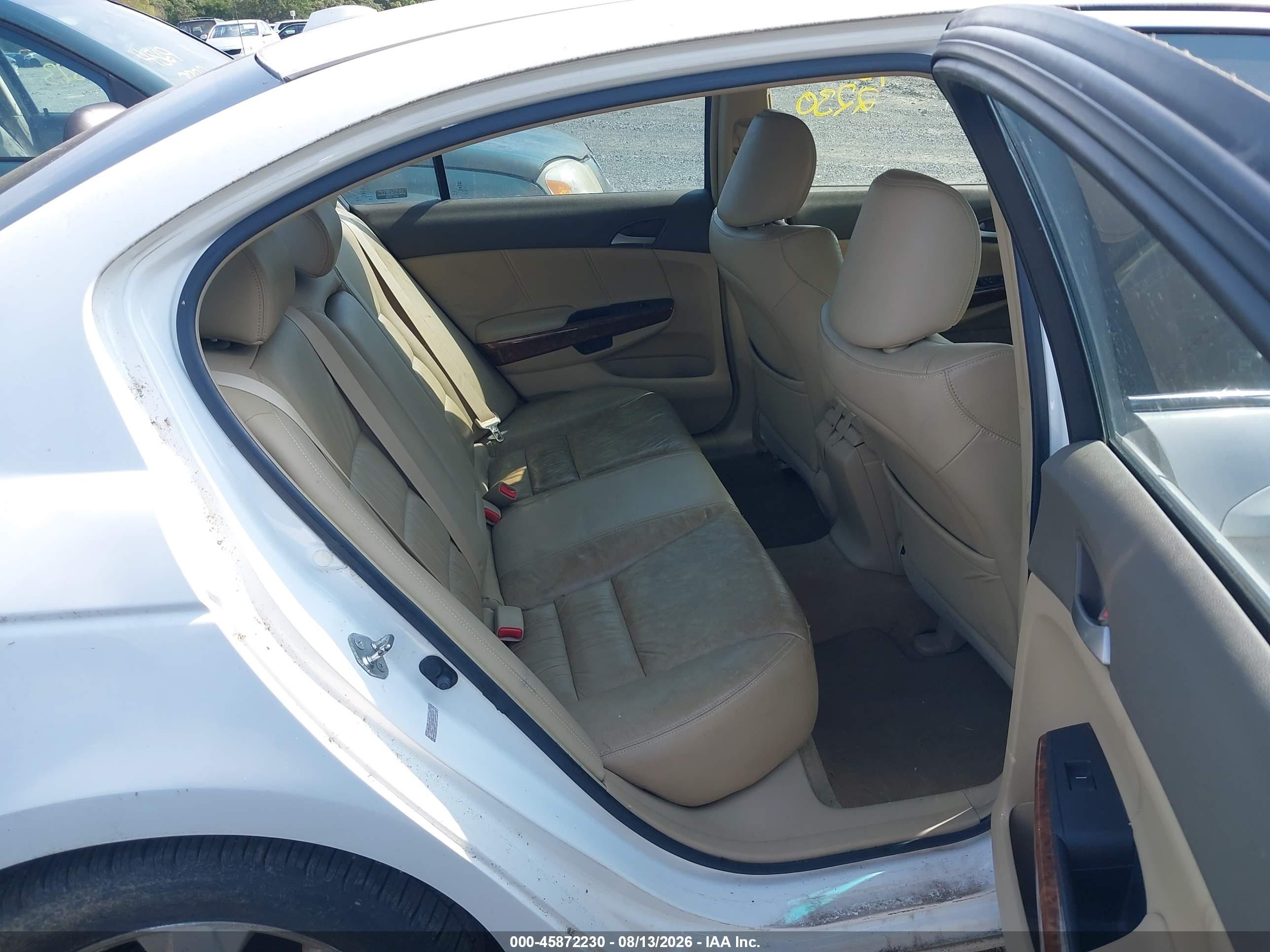2008 Honda Accord 2.4 Ex-l White vin: 1HGCP26808A030270
