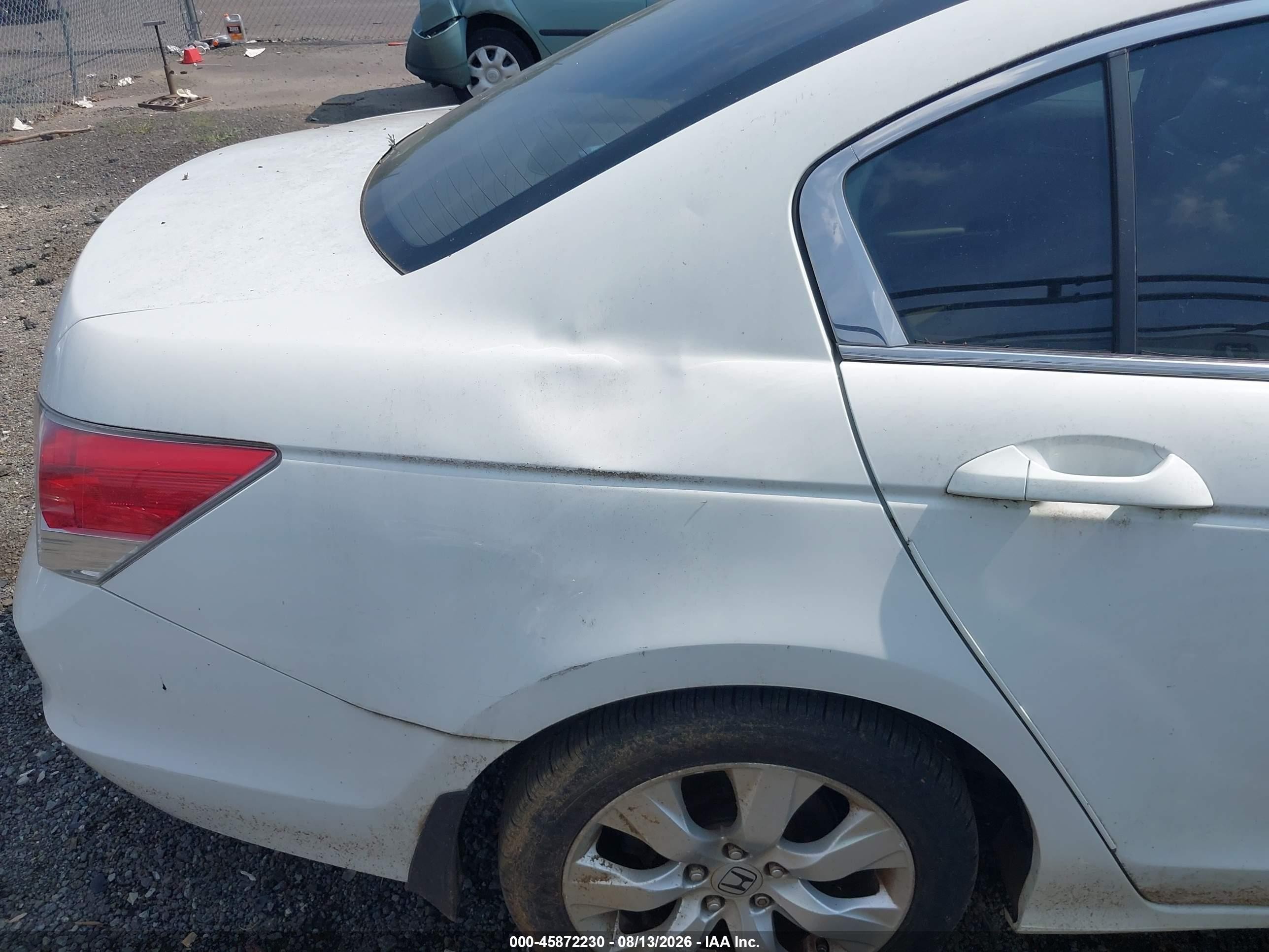 2008 Honda Accord 2.4 Ex-l White vin: 1HGCP26808A030270