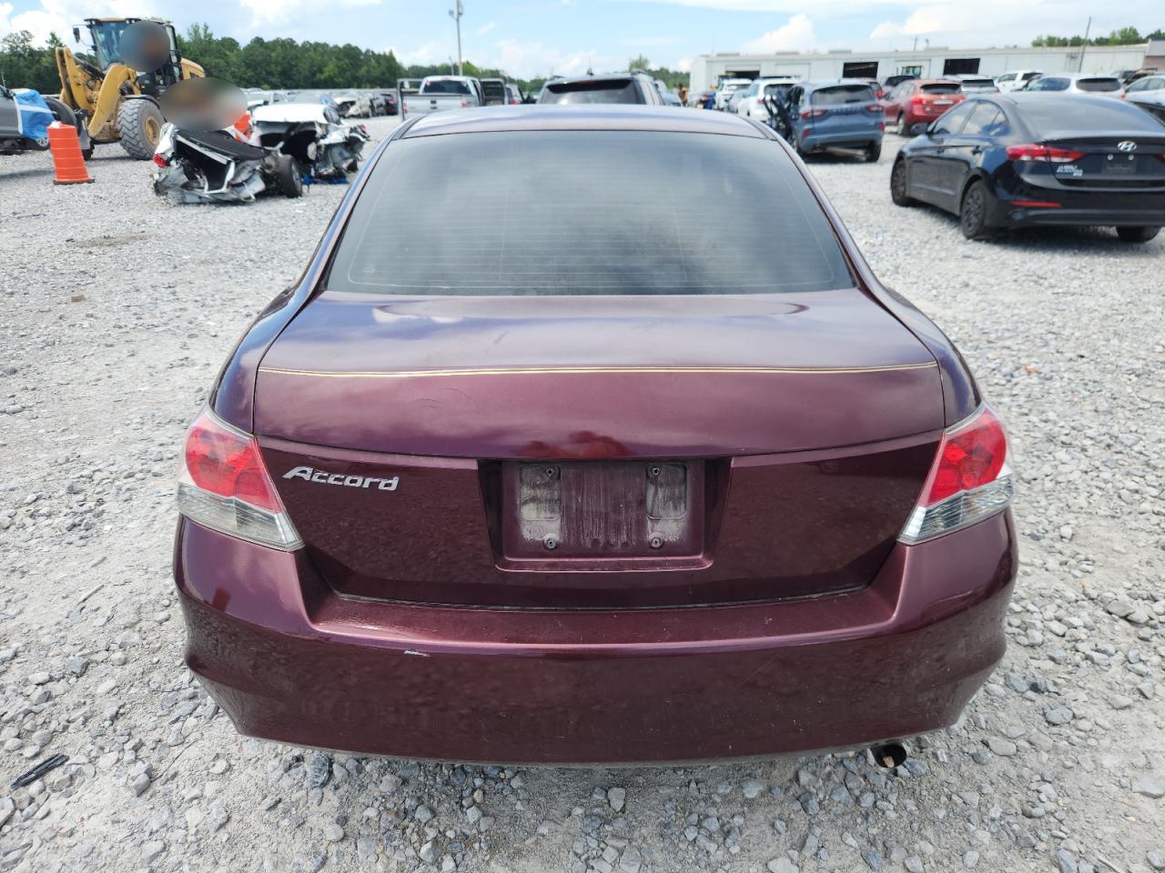 2008 Honda Accord Exl Burgundy vin: 1HGCP26808A037574