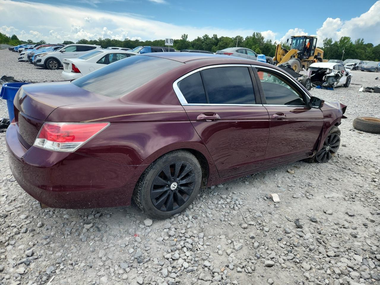 2008 Honda Accord Exl Burgundy vin: 1HGCP26808A037574