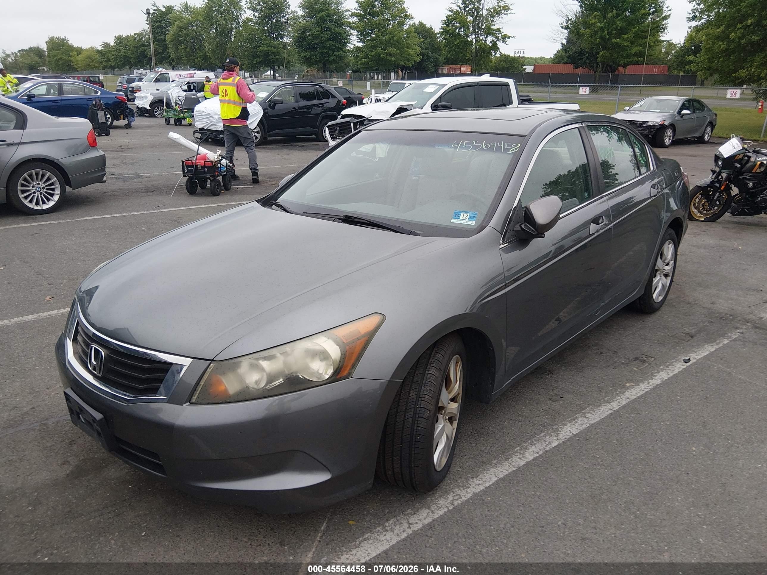 2008 Honda Accord 2.4 Ex-l Gray vin: 1HGCP26808A055119