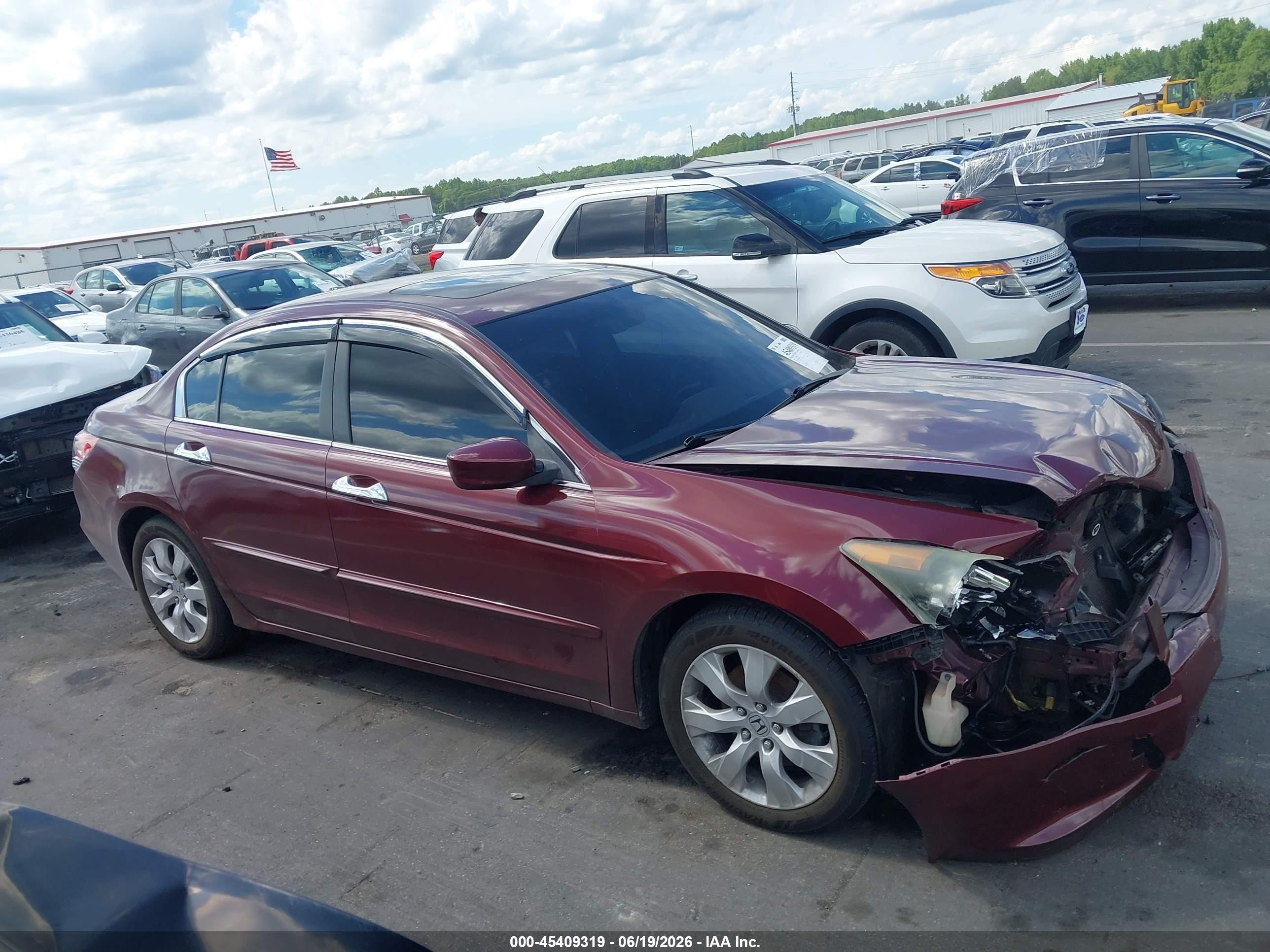 2008 Honda Accord 2.4 Ex-l Maroon vin: 1HGCP26808A064418