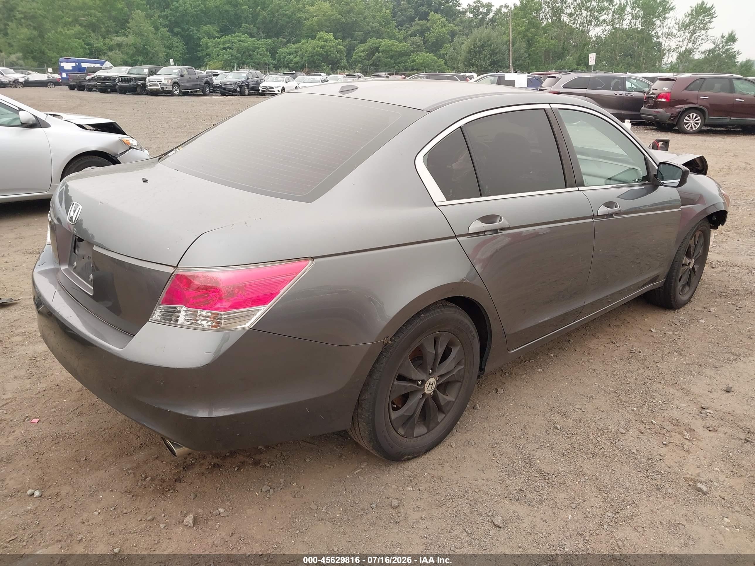 2008 Honda Accord 2.4 Ex-l Gray vin: 1HGCP26808A096592