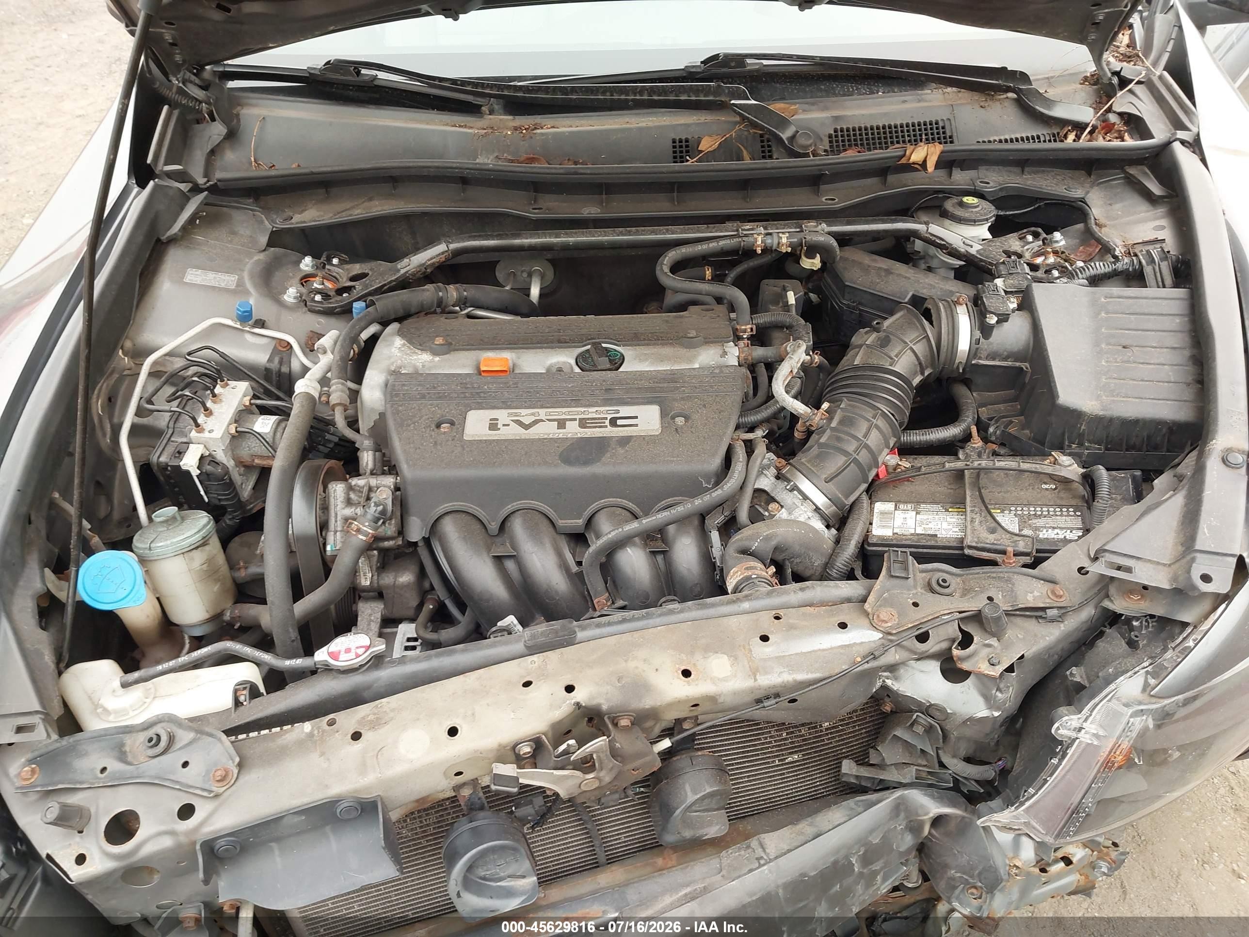 2008 Honda Accord 2.4 Ex-l Gray vin: 1HGCP26808A096592