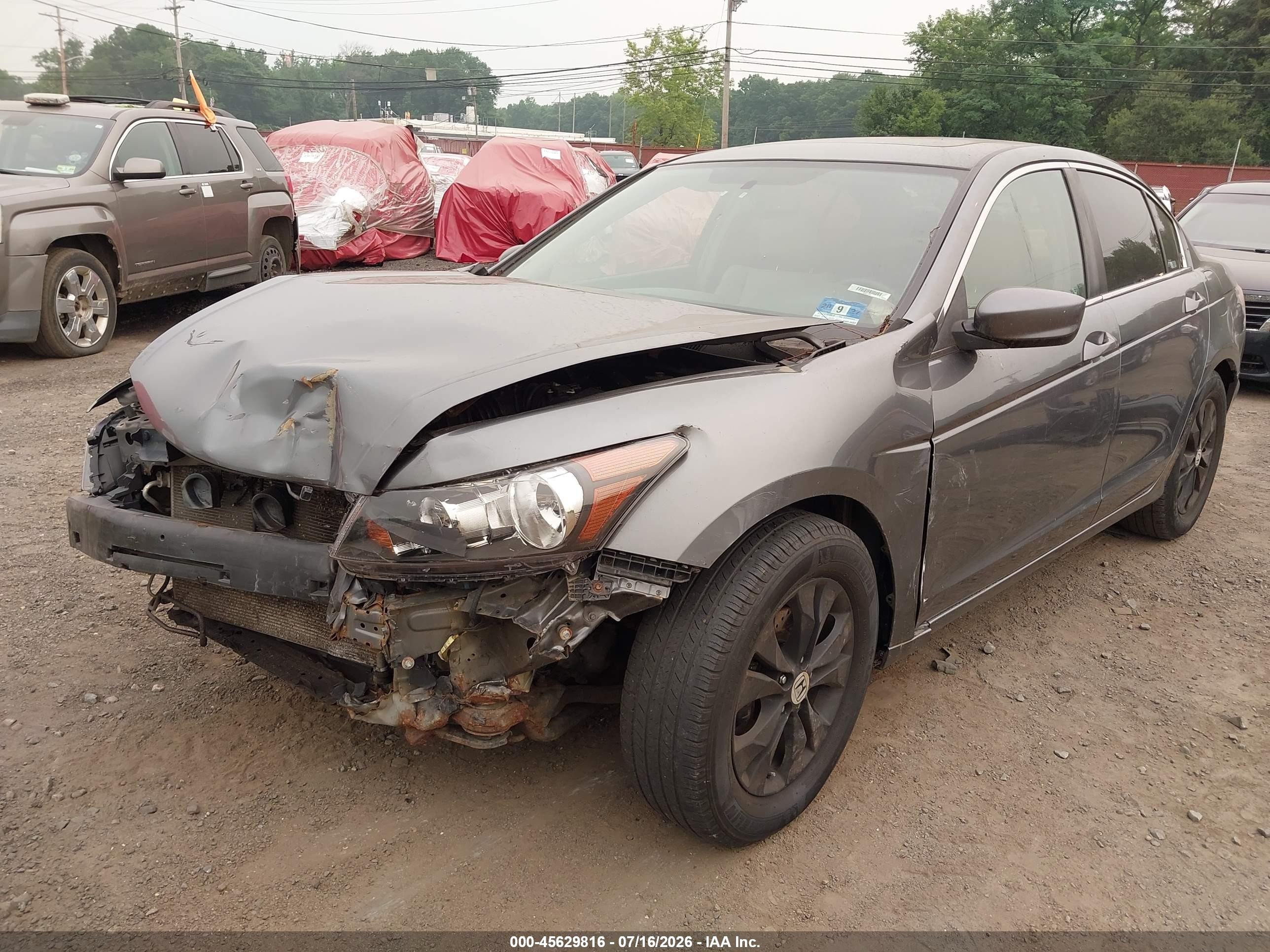 2008 Honda Accord 2.4 Ex-l Gray vin: 1HGCP26808A096592
