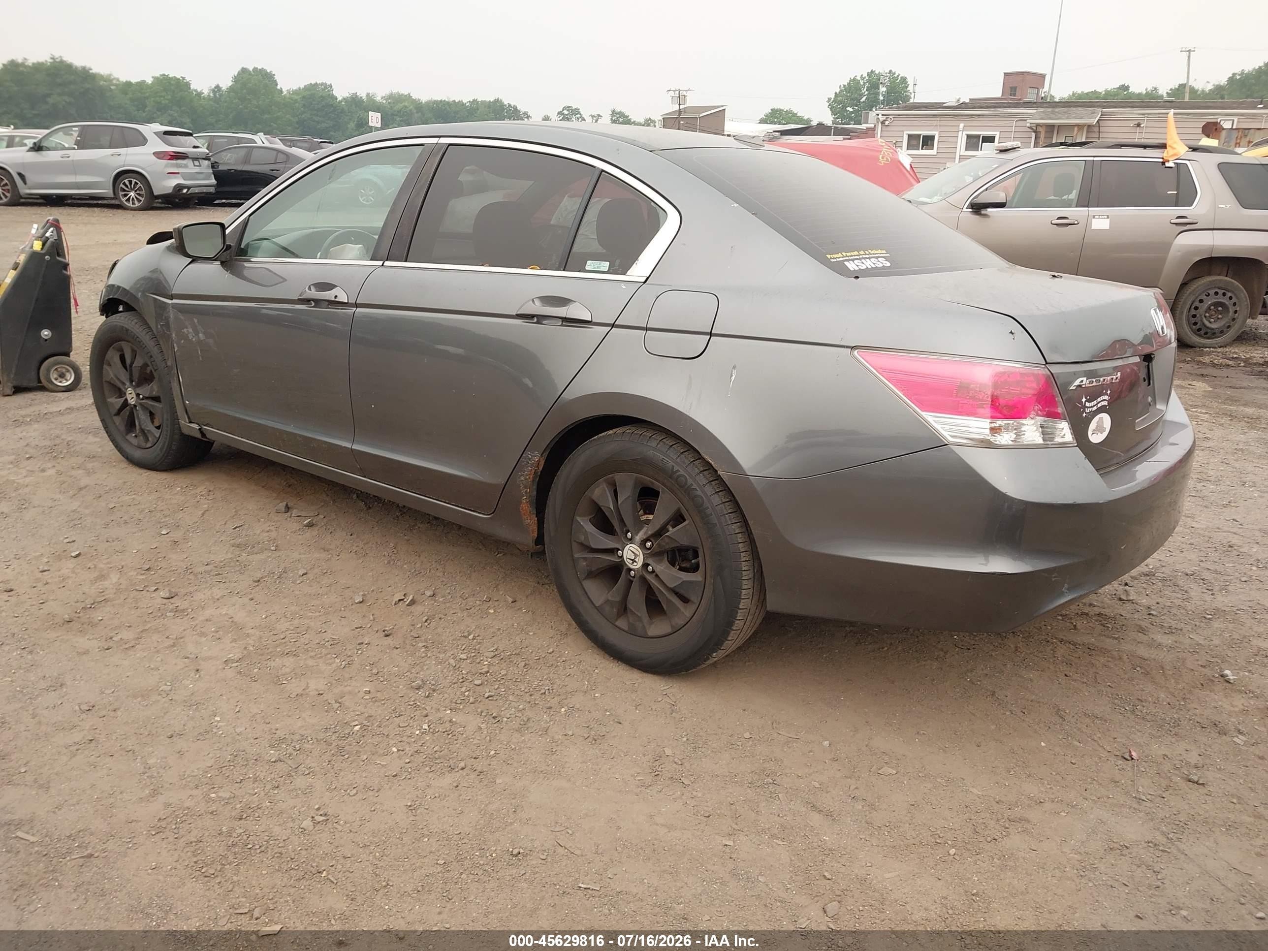 2008 Honda Accord 2.4 Ex-l Gray vin: 1HGCP26808A096592