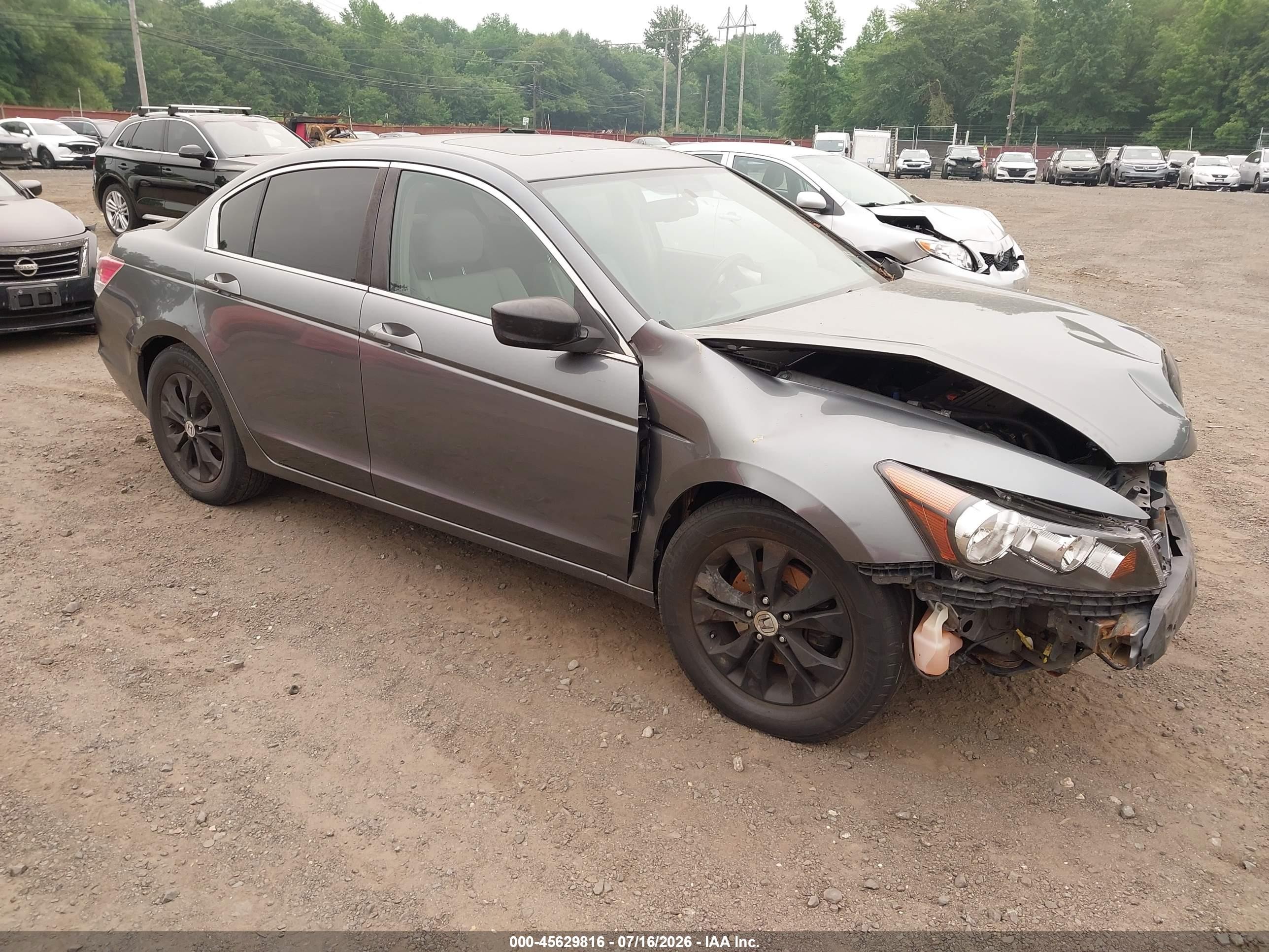 2008 Honda Accord 2.4 Ex-l Gray vin: 1HGCP26808A096592