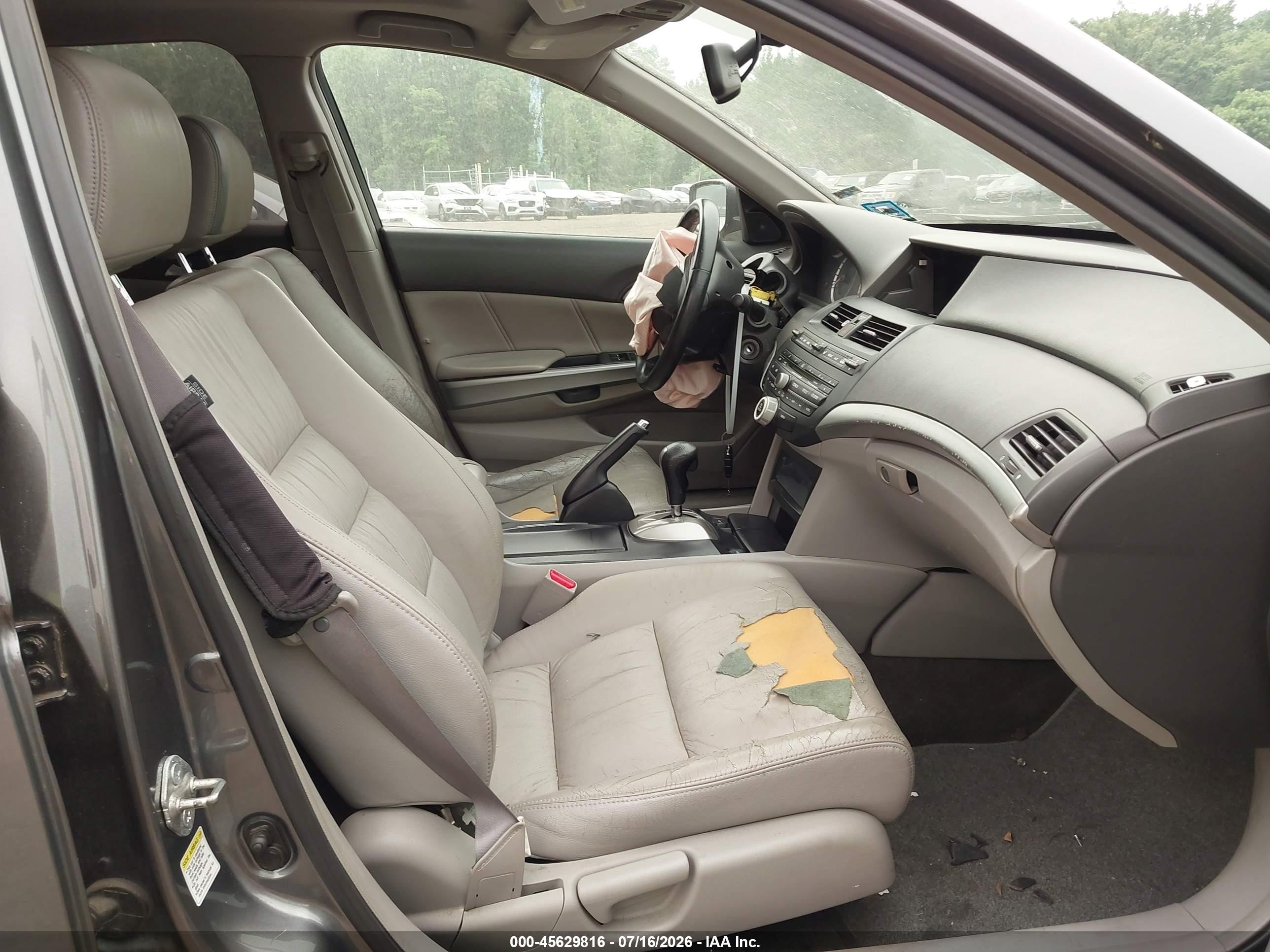 2008 Honda Accord 2.4 Ex-l Gray vin: 1HGCP26808A096592