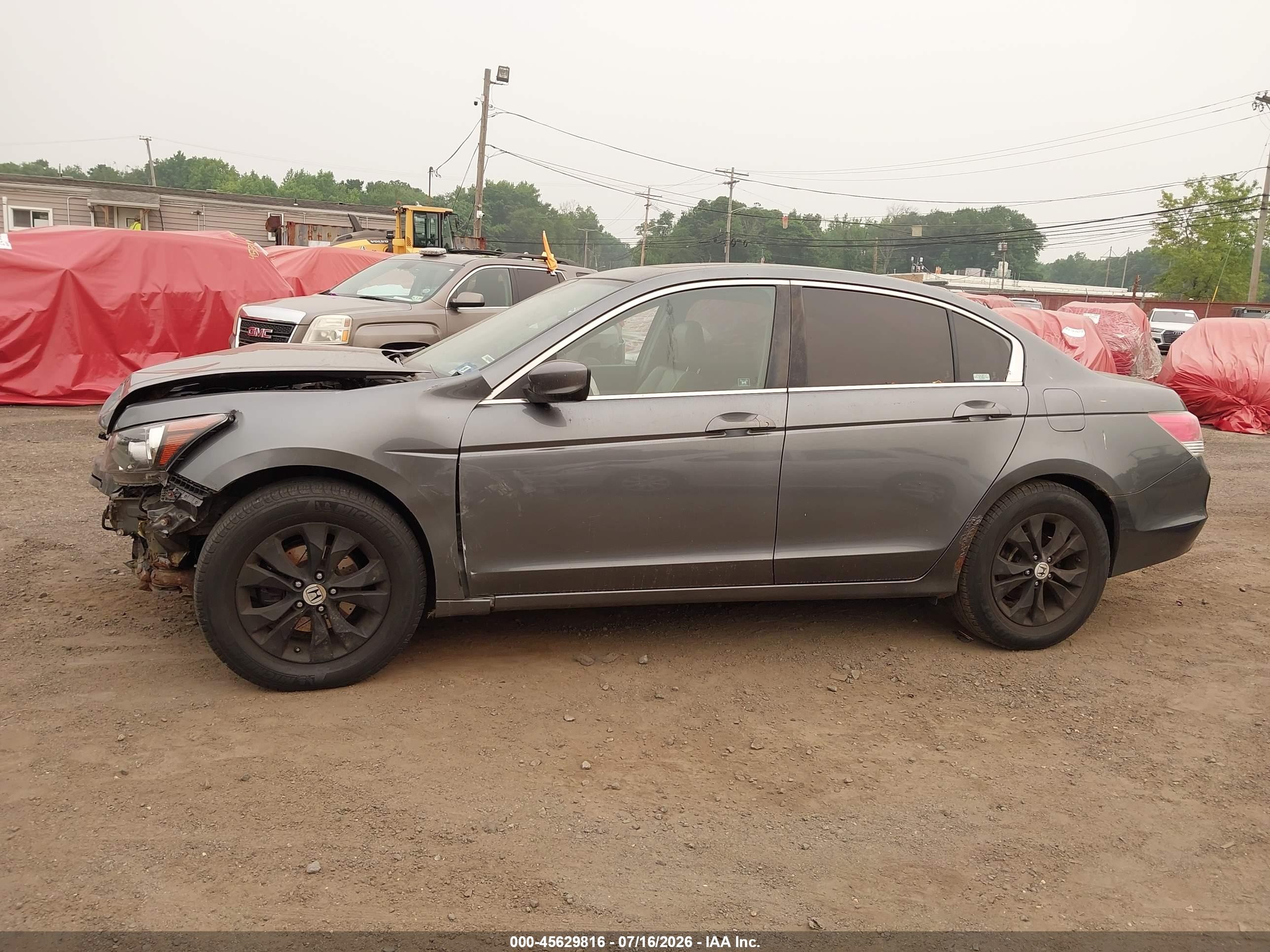 2008 Honda Accord 2.4 Ex-l Gray vin: 1HGCP26808A096592
