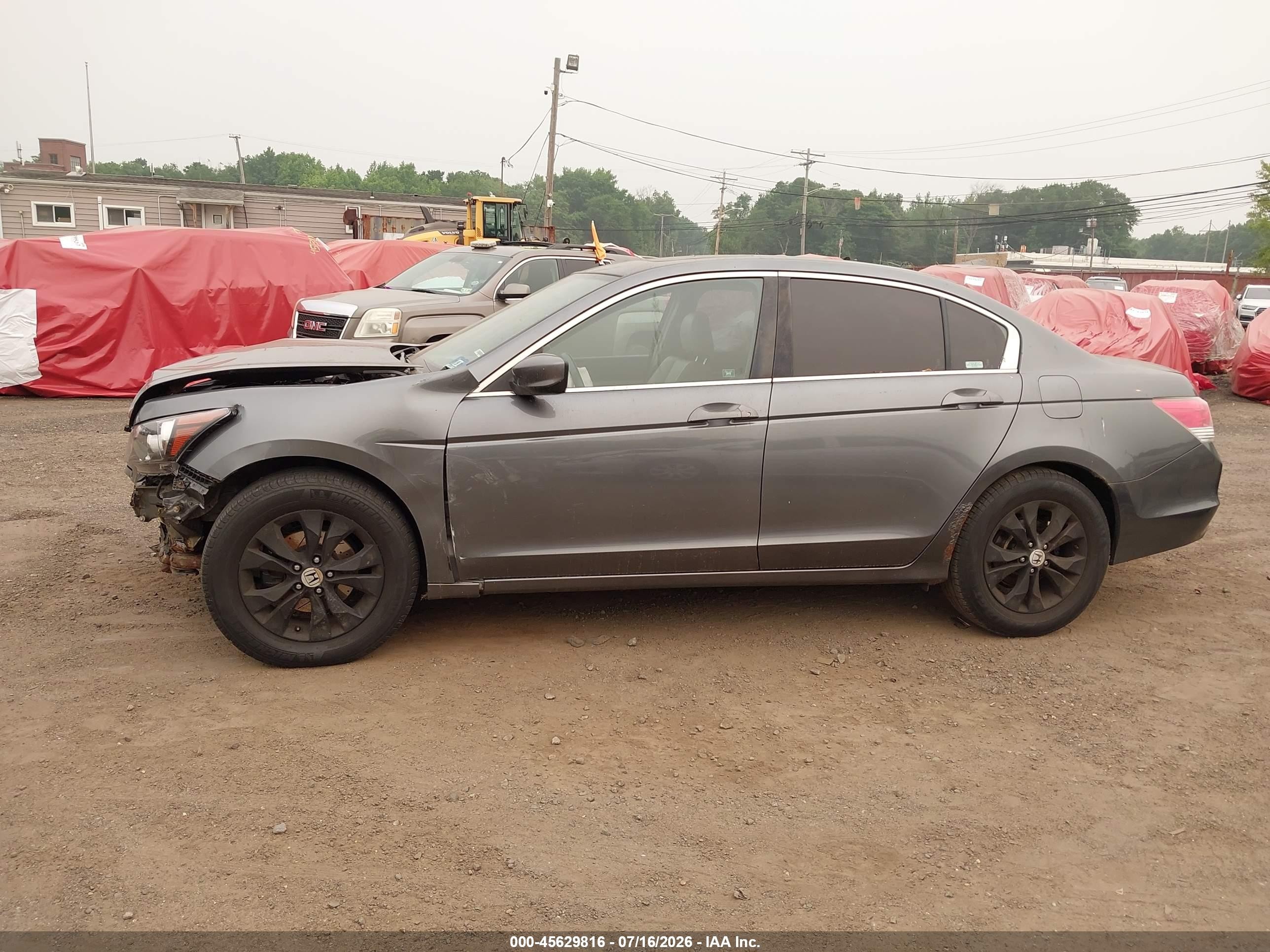 2008 Honda Accord 2.4 Ex-l Gray vin: 1HGCP26808A096592