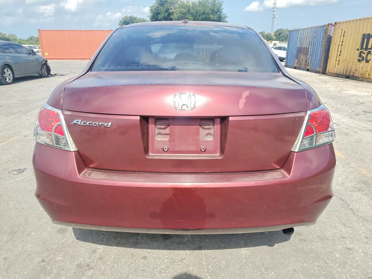 2008 Honda Accord Exl Бордовый vin: 1HGCP26808A103556