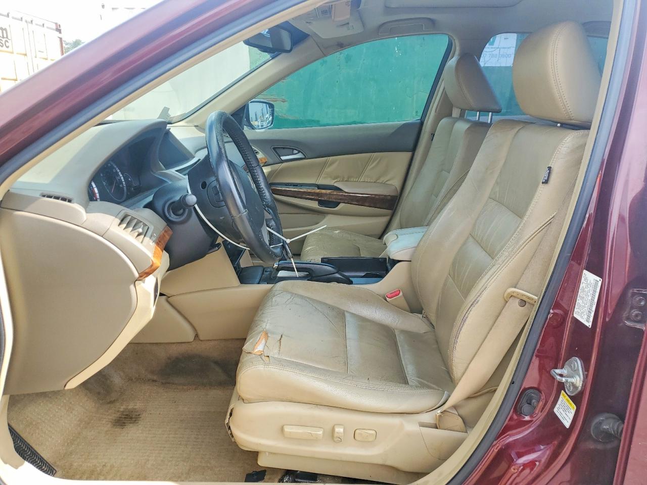 2008 Honda Accord Exl Бордовый vin: 1HGCP26808A103556