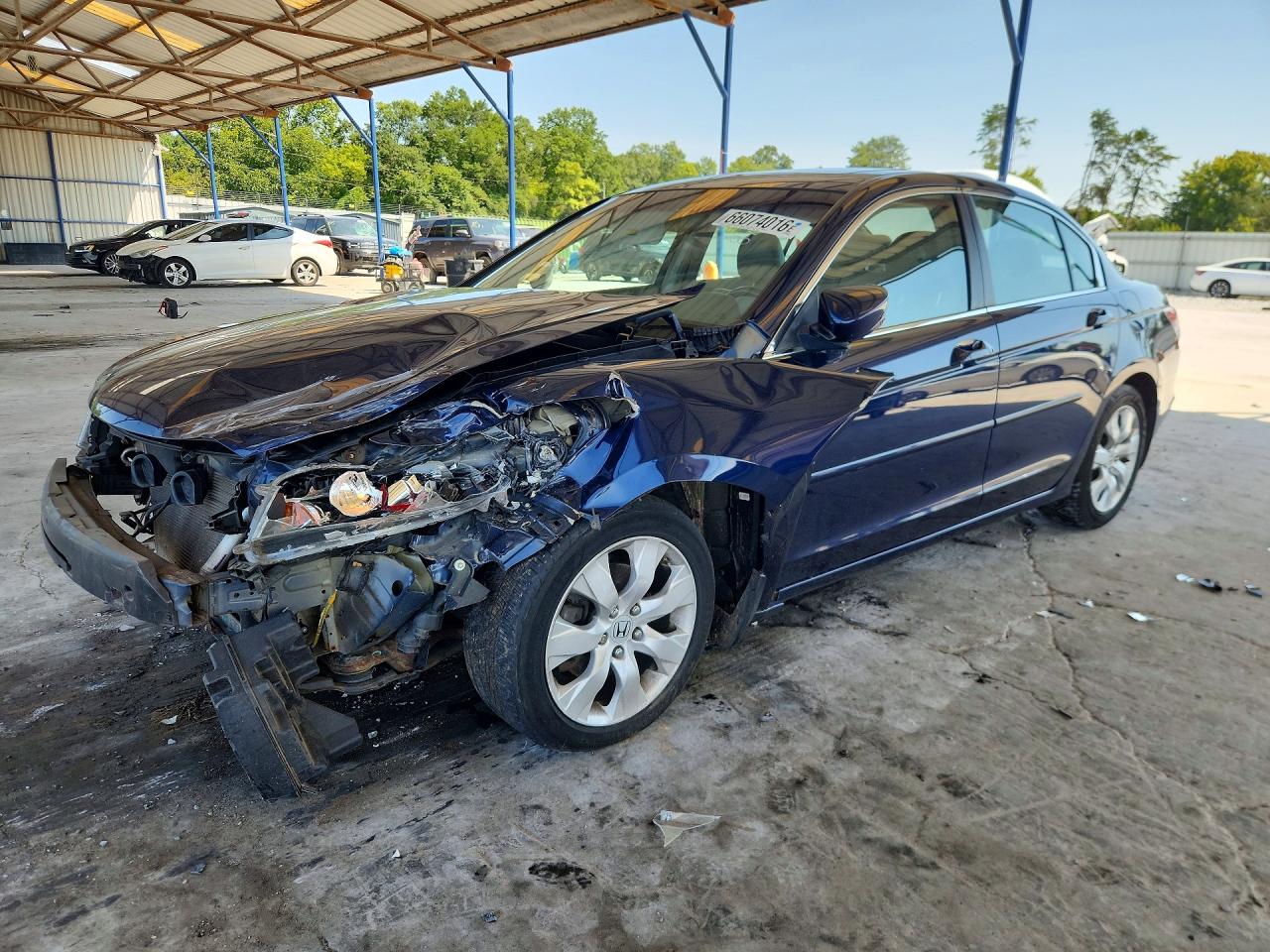 2008 Honda Accord Exl Blue vin: 1HGCP26808A107252