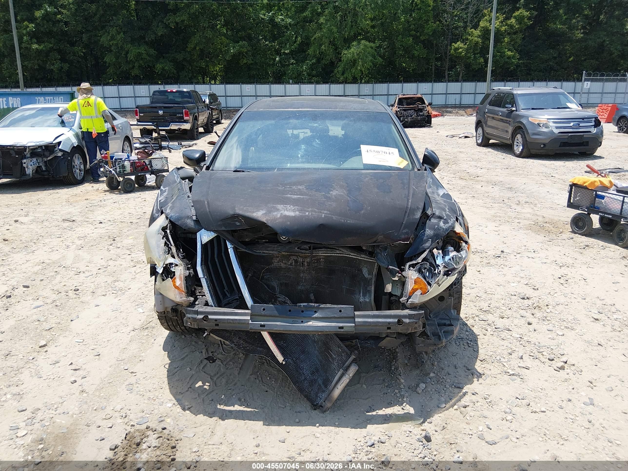 2008 Honda Accord 2.4 Ex-l Black vin: 1HGCP26808A107588