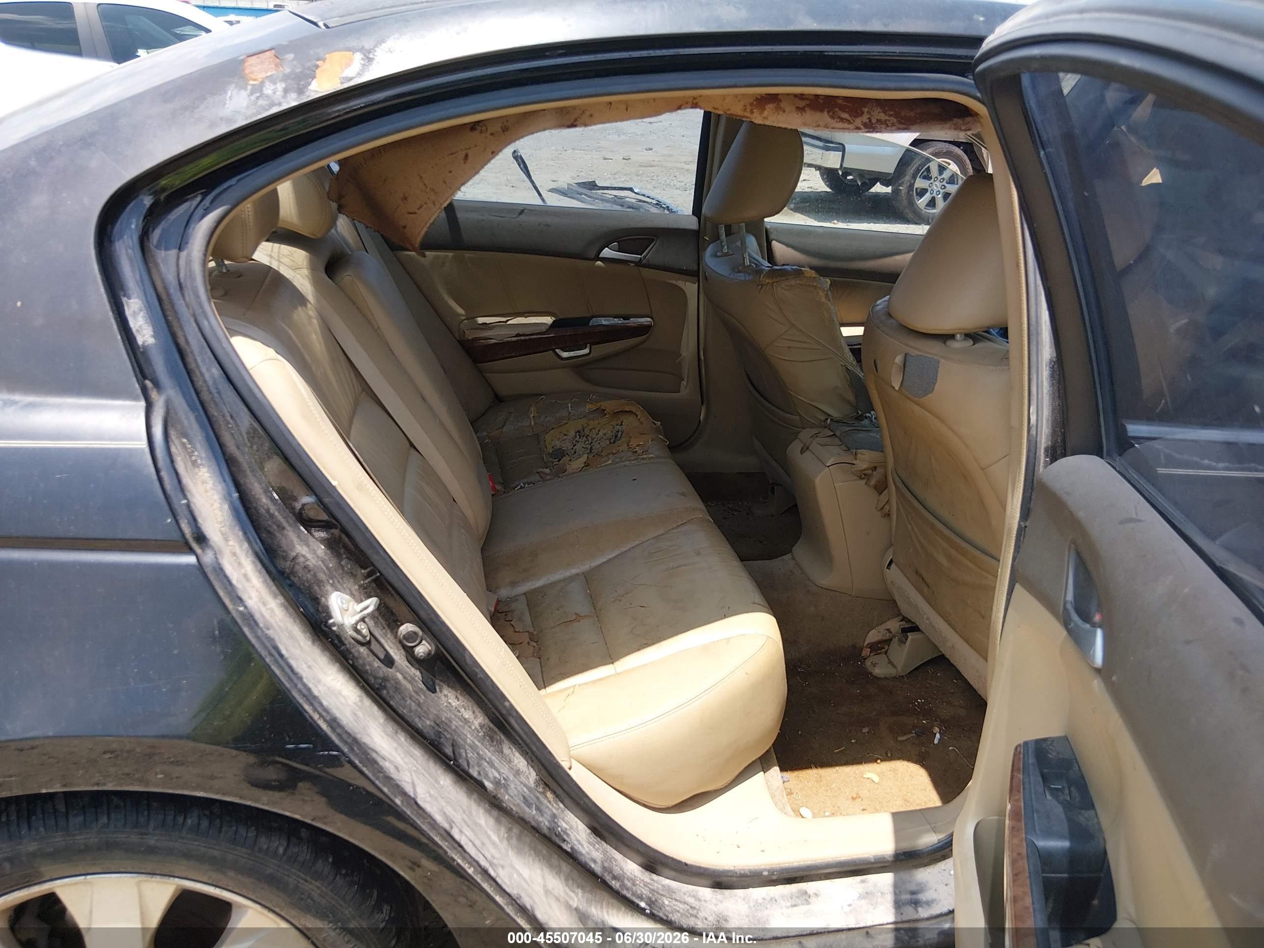 2008 Honda Accord 2.4 Ex-l Black vin: 1HGCP26808A107588