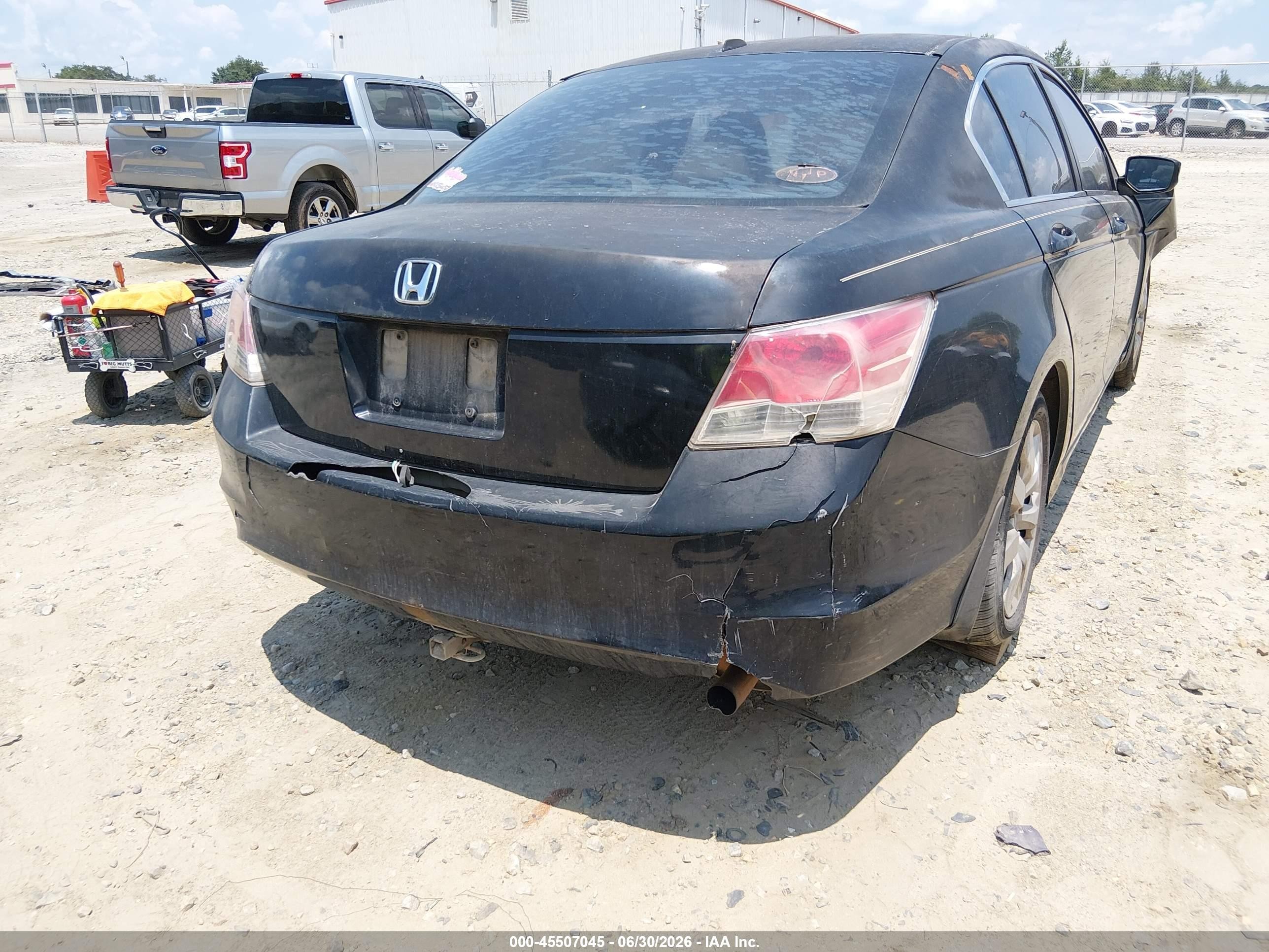 2008 Honda Accord 2.4 Ex-l Black vin: 1HGCP26808A107588