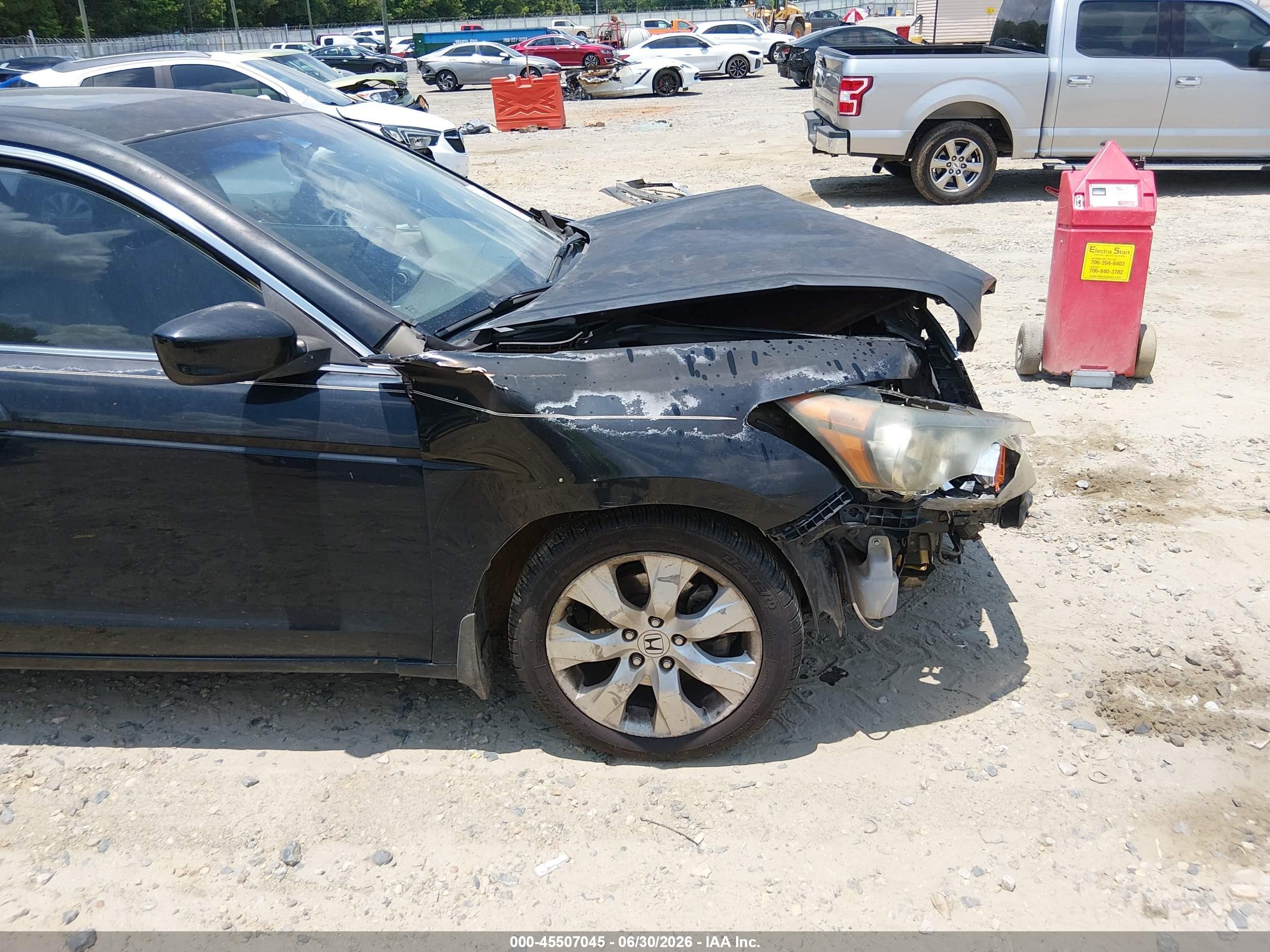 2008 Honda Accord 2.4 Ex-l Black vin: 1HGCP26808A107588