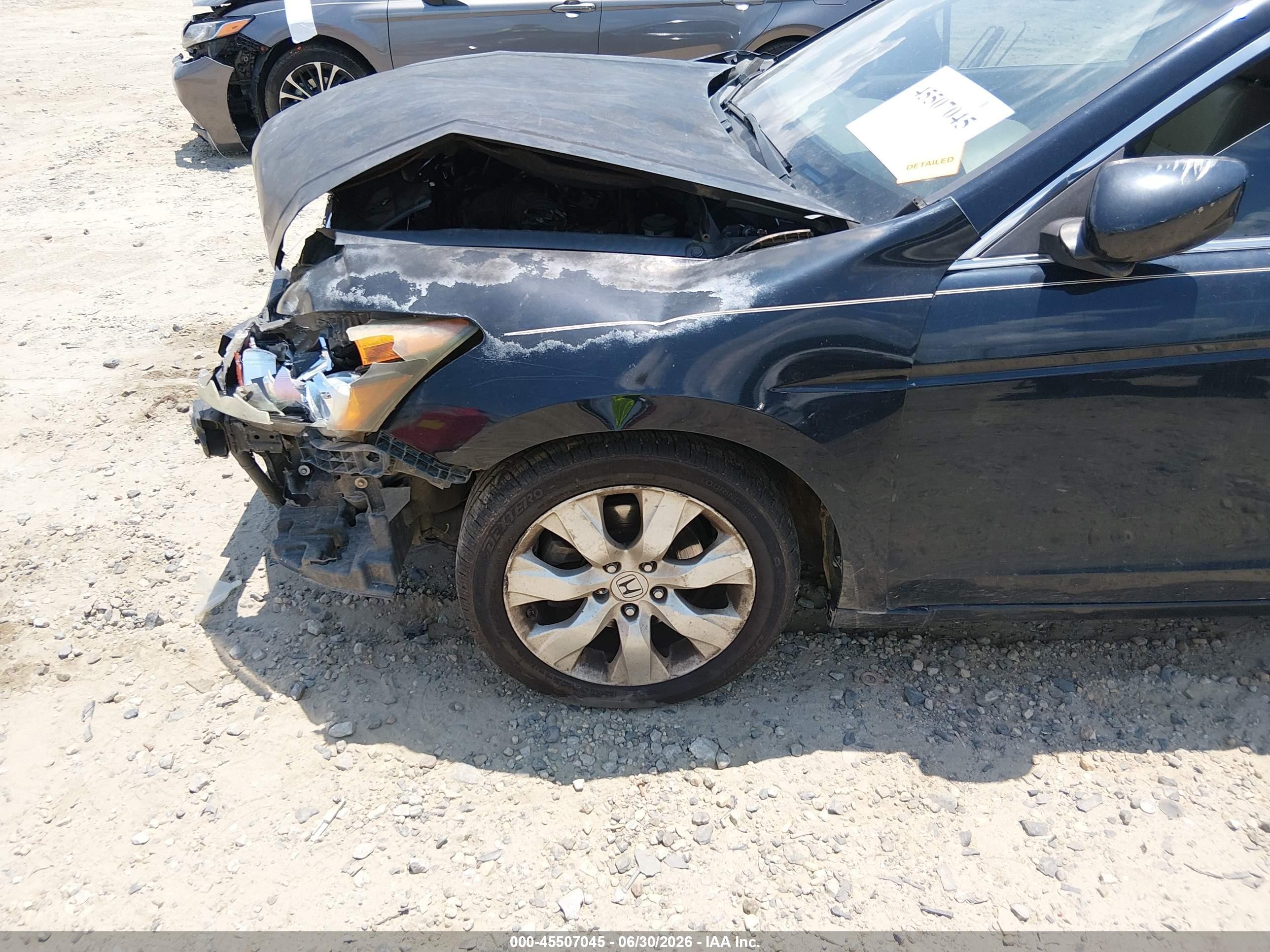 2008 Honda Accord 2.4 Ex-l Black vin: 1HGCP26808A107588