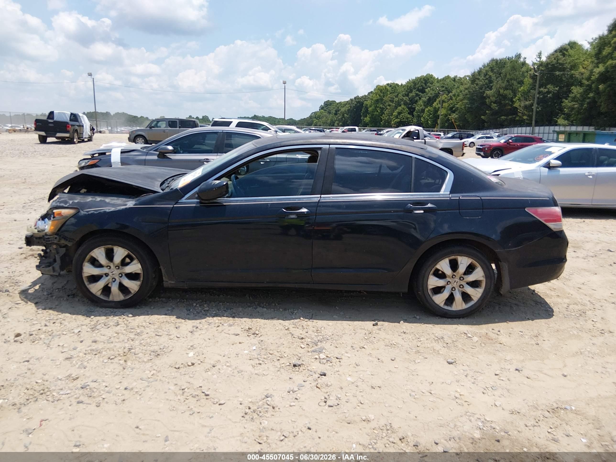 2008 Honda Accord 2.4 Ex-l Black vin: 1HGCP26808A107588