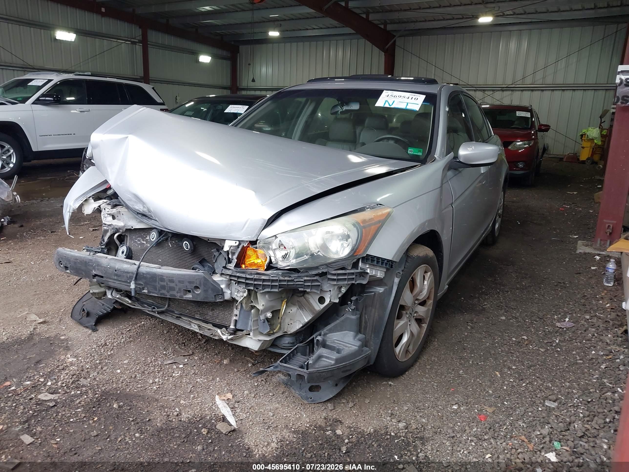 2008 Honda Accord 2.4 Ex-l Серебряный vin: 1HGCP26808A108417