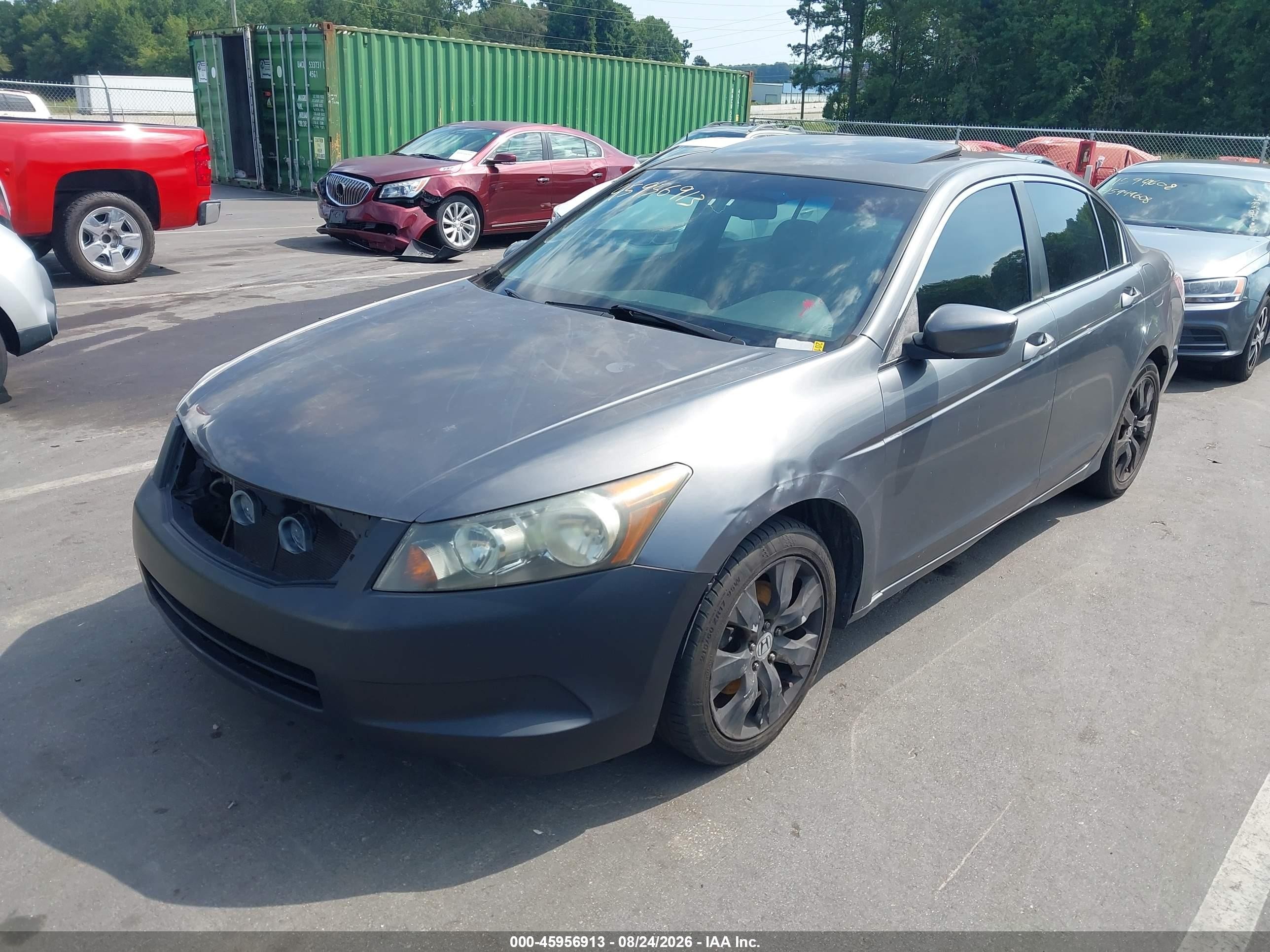 2008 Honda Accord 2.4 Ex-l Серый vin: 1HGCP26808A134077