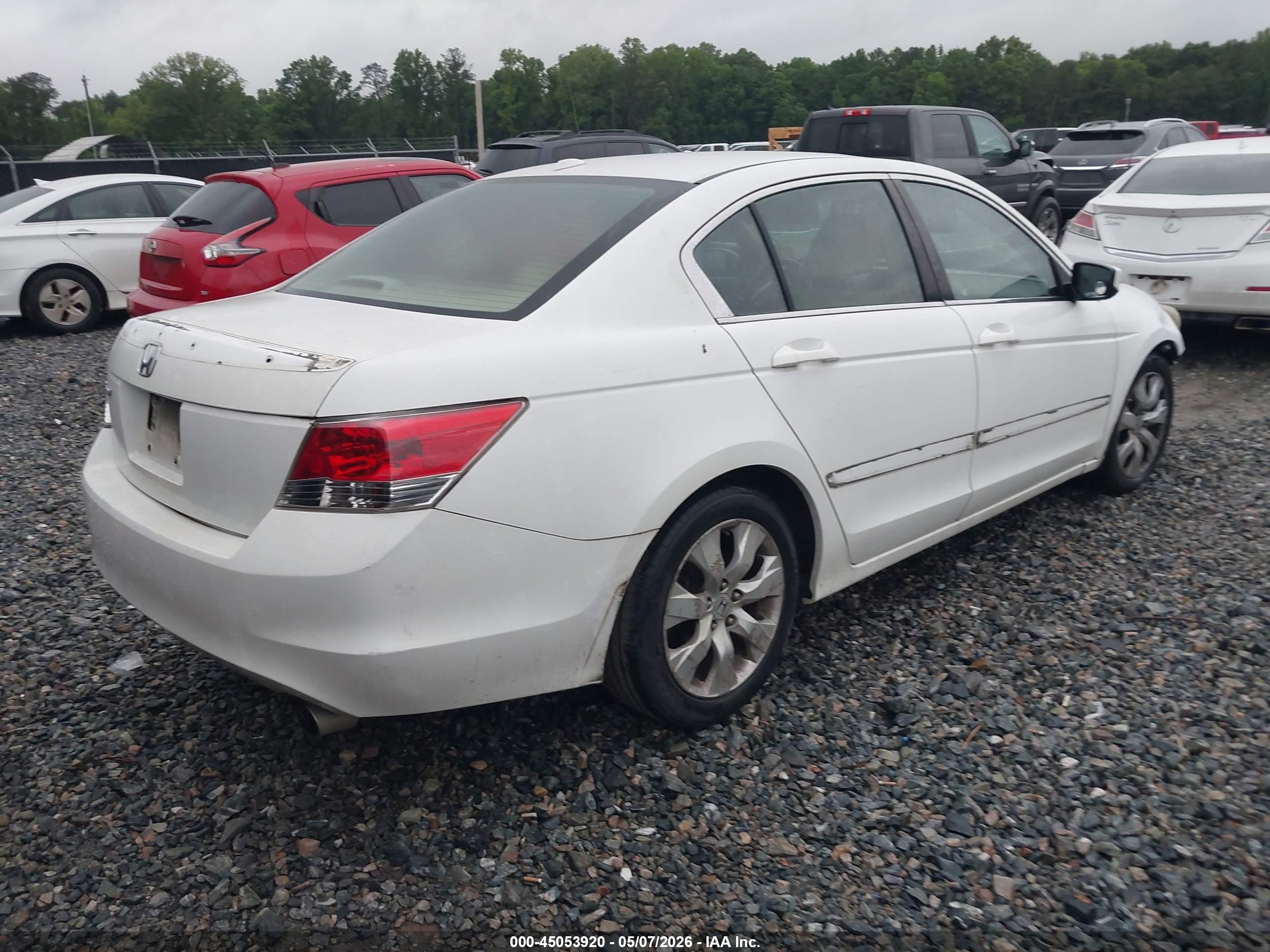 2008 Honda Accord 2.4 Ex-l White vin: 1HGCP26808A149601