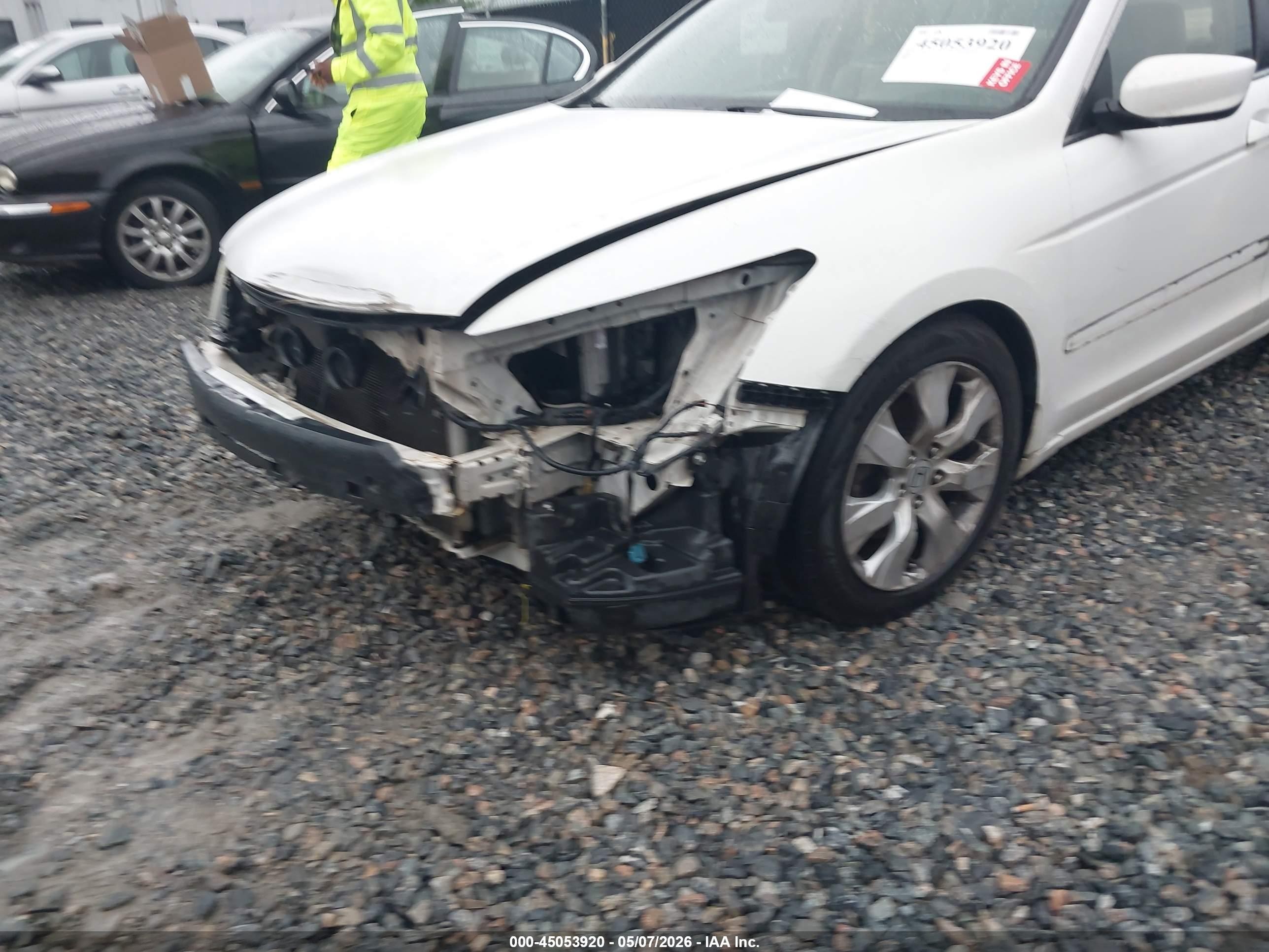 2008 Honda Accord 2.4 Ex-l White vin: 1HGCP26808A149601