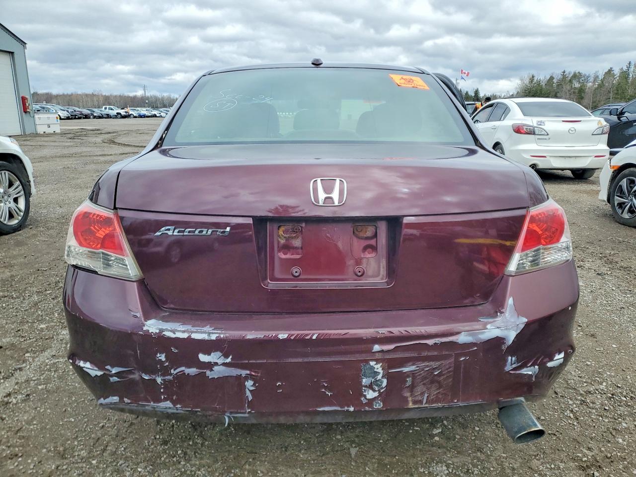 2008 Honda Accord Exl Burgundy vin: 1HGCP26808A812181