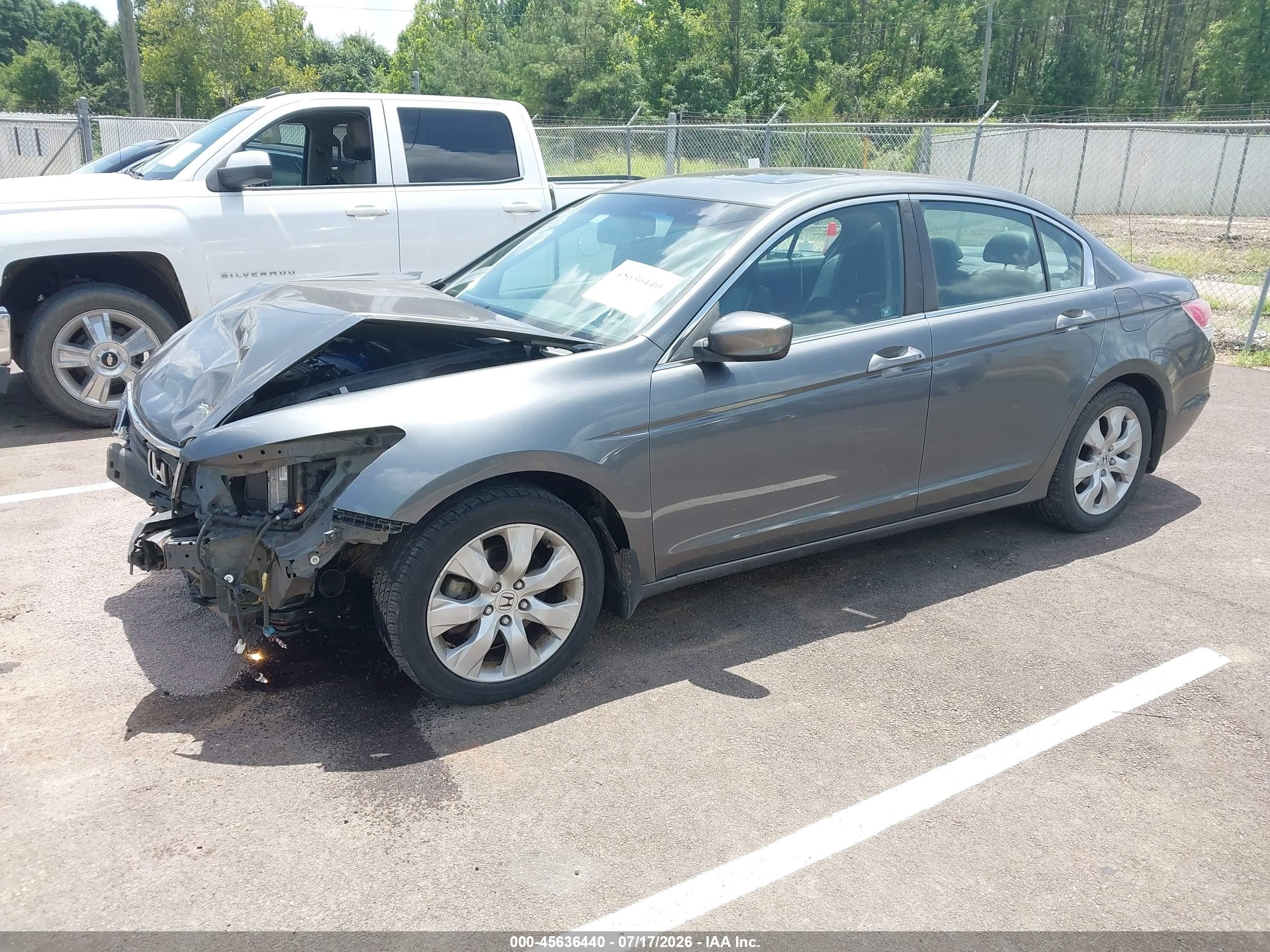 2009 Honda Accord 2.4 Ex-l Gray vin: 1HGCP26809A024681