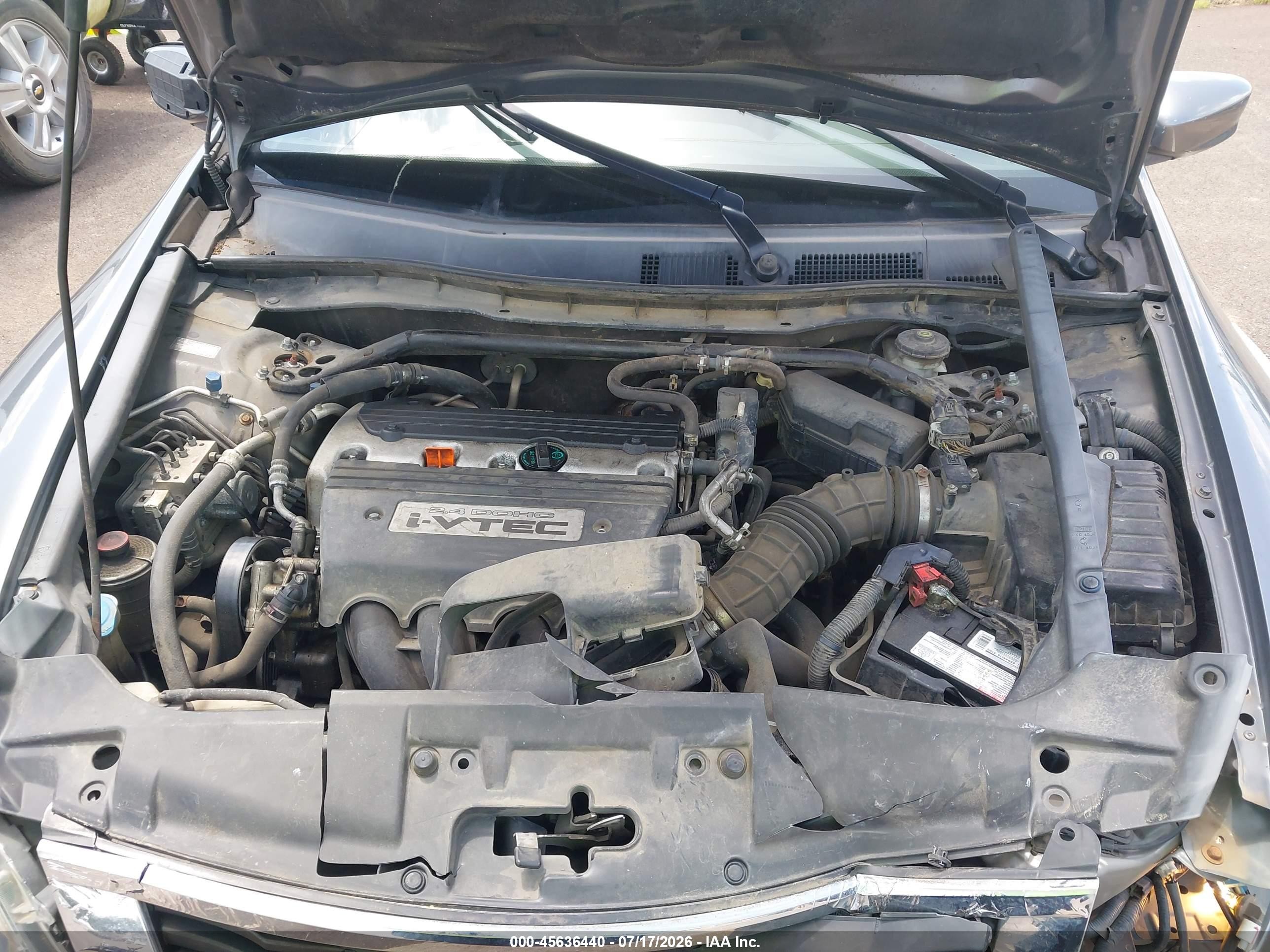 2009 Honda Accord 2.4 Ex-l Gray vin: 1HGCP26809A024681